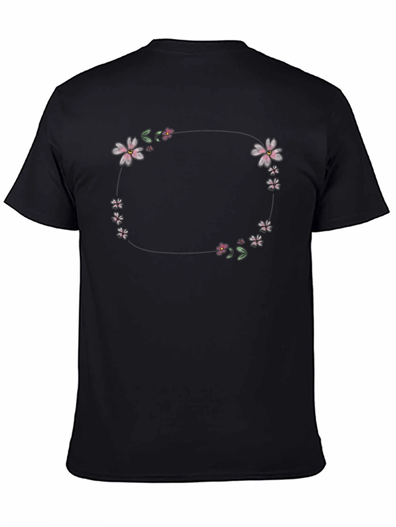 Floral Wreath Graphic T-Shirt