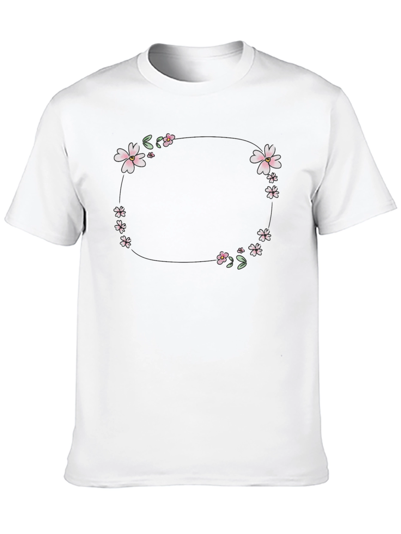 Floral Wreath Graphic T-Shirt