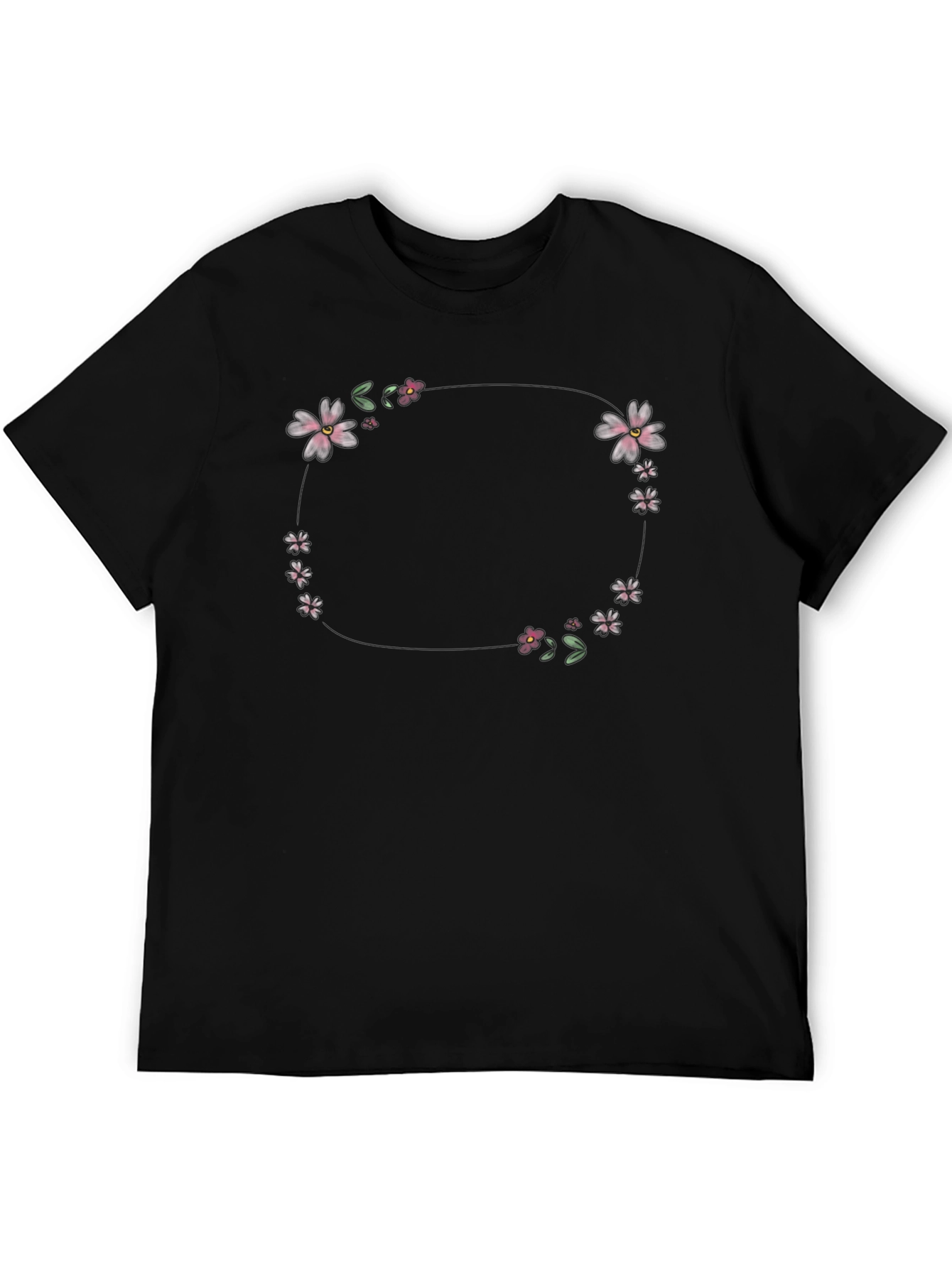 Floral Wreath Graphic T-Shirt