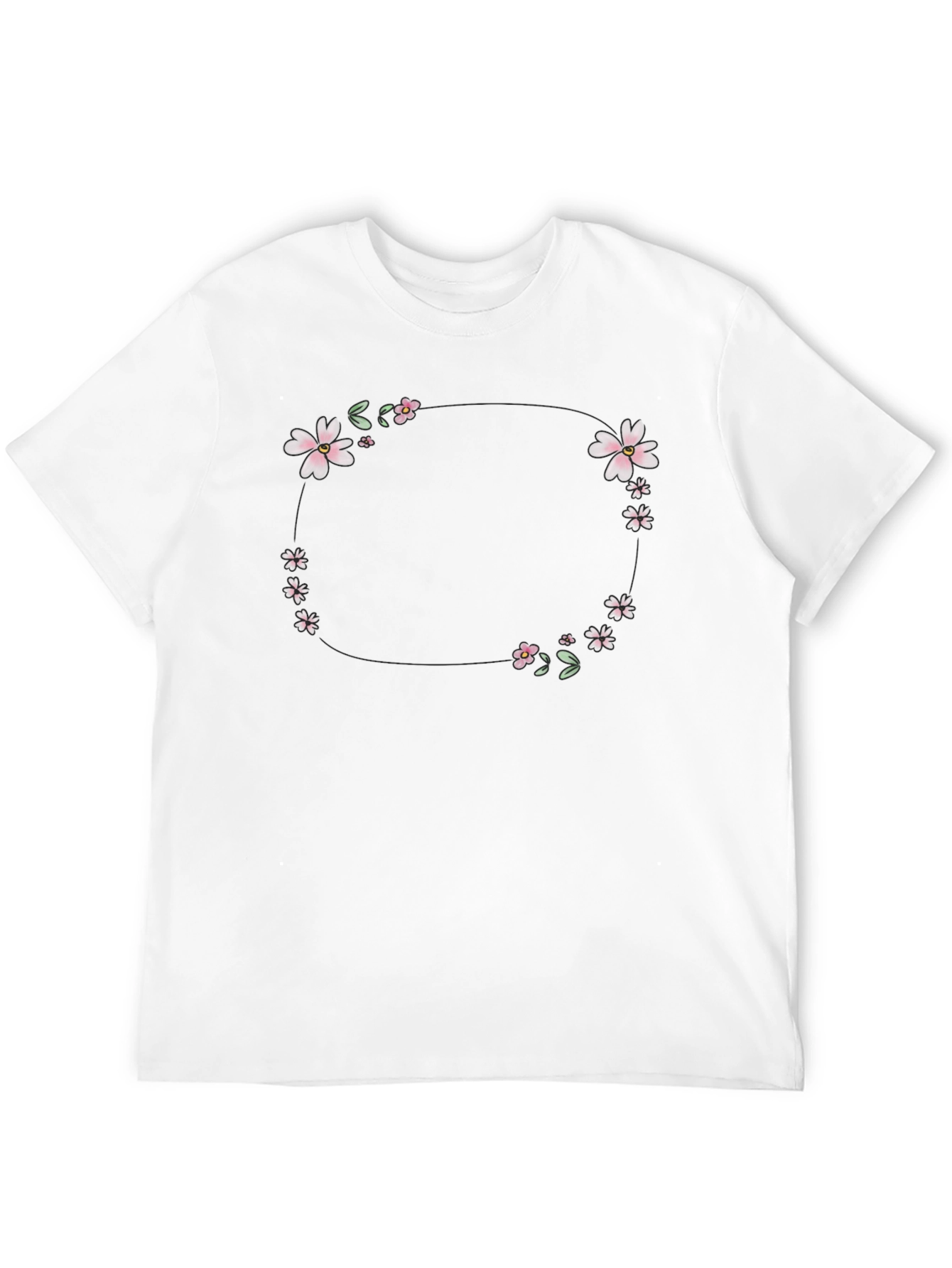 Floral Wreath Graphic T-Shirt