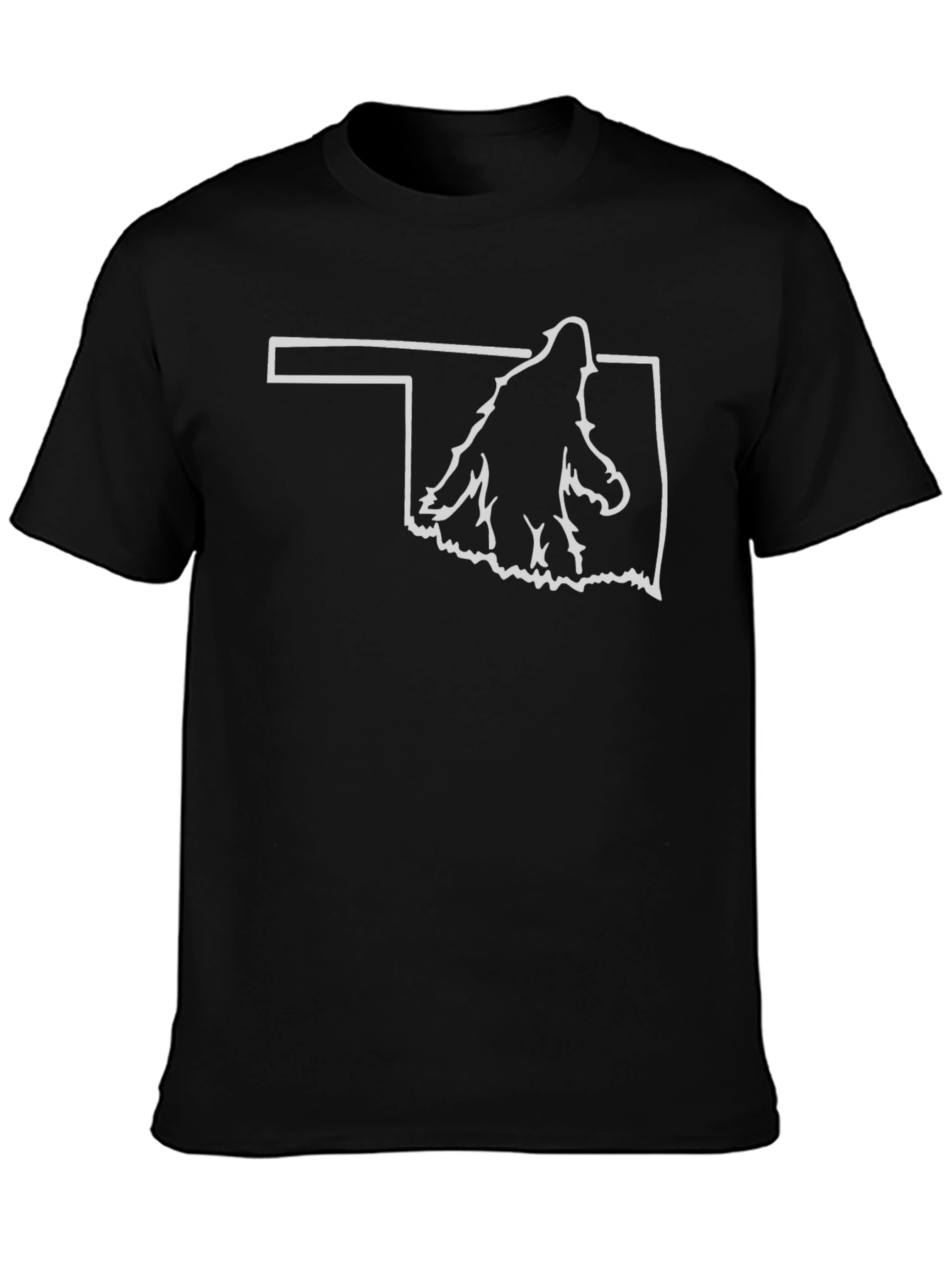 Oklahoma Bigfoot Graphic Tee - Black