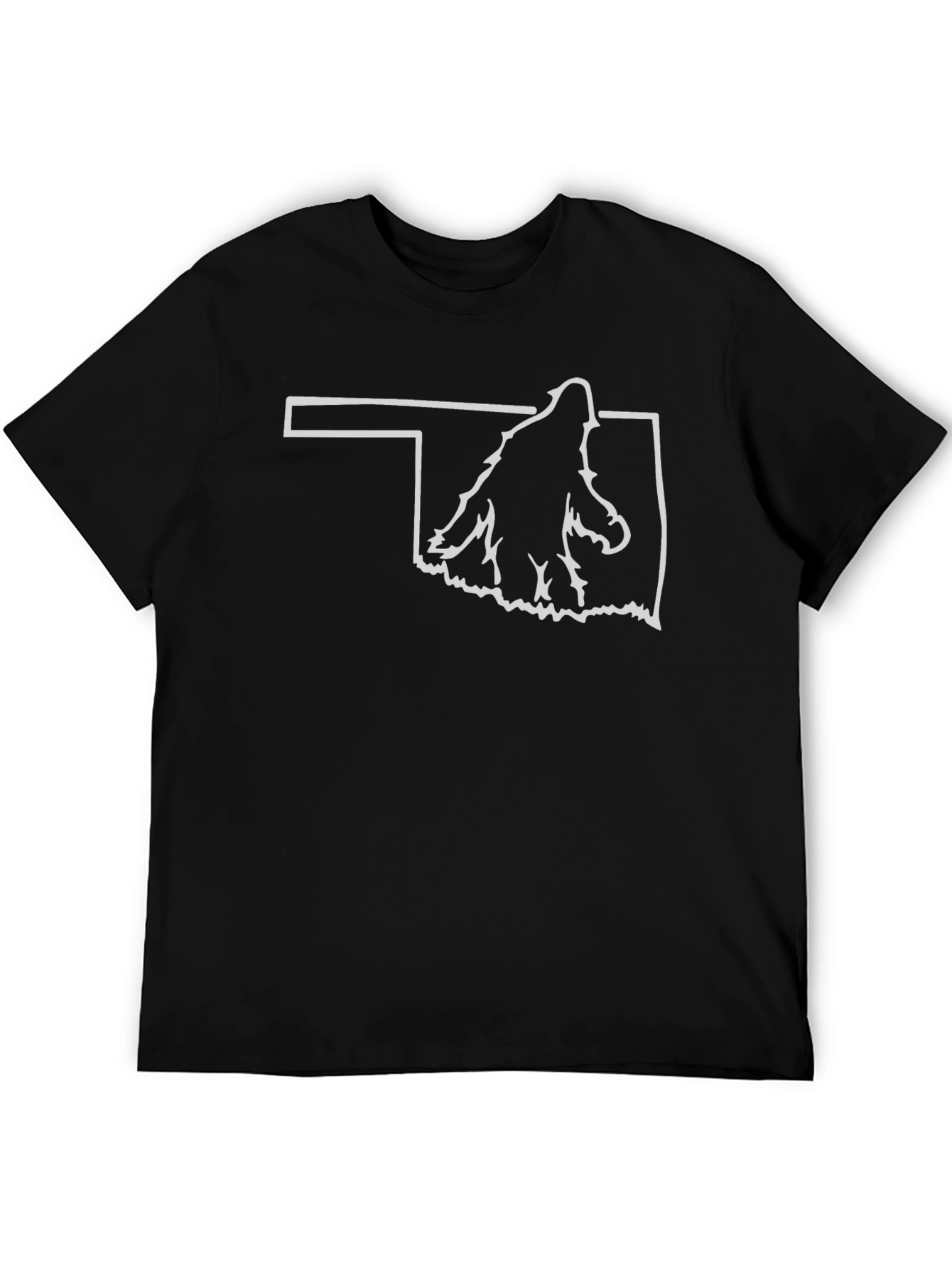Oklahoma Bigfoot Graphic Tee - Black