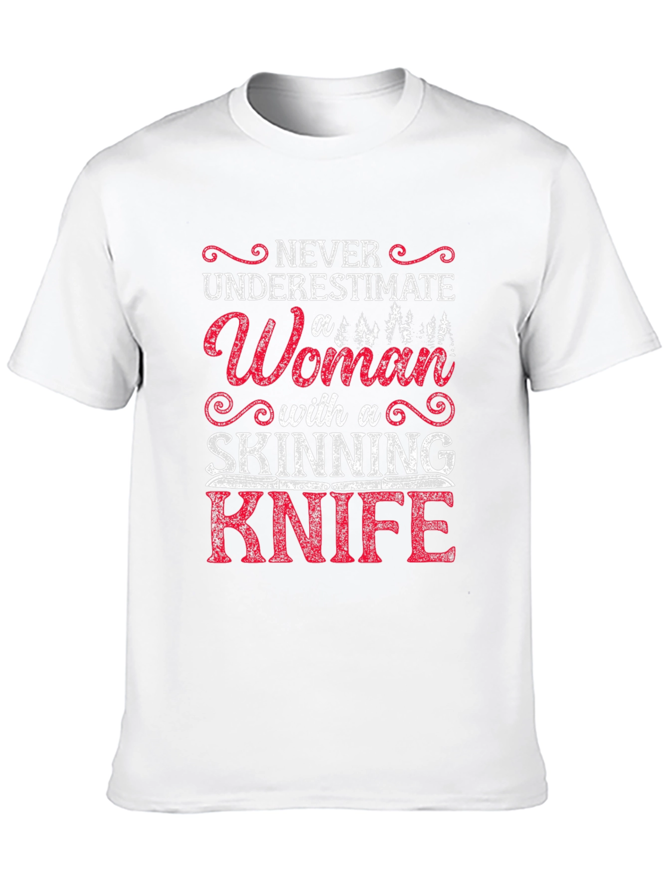 Woman with Skinning Knife T-Shirt