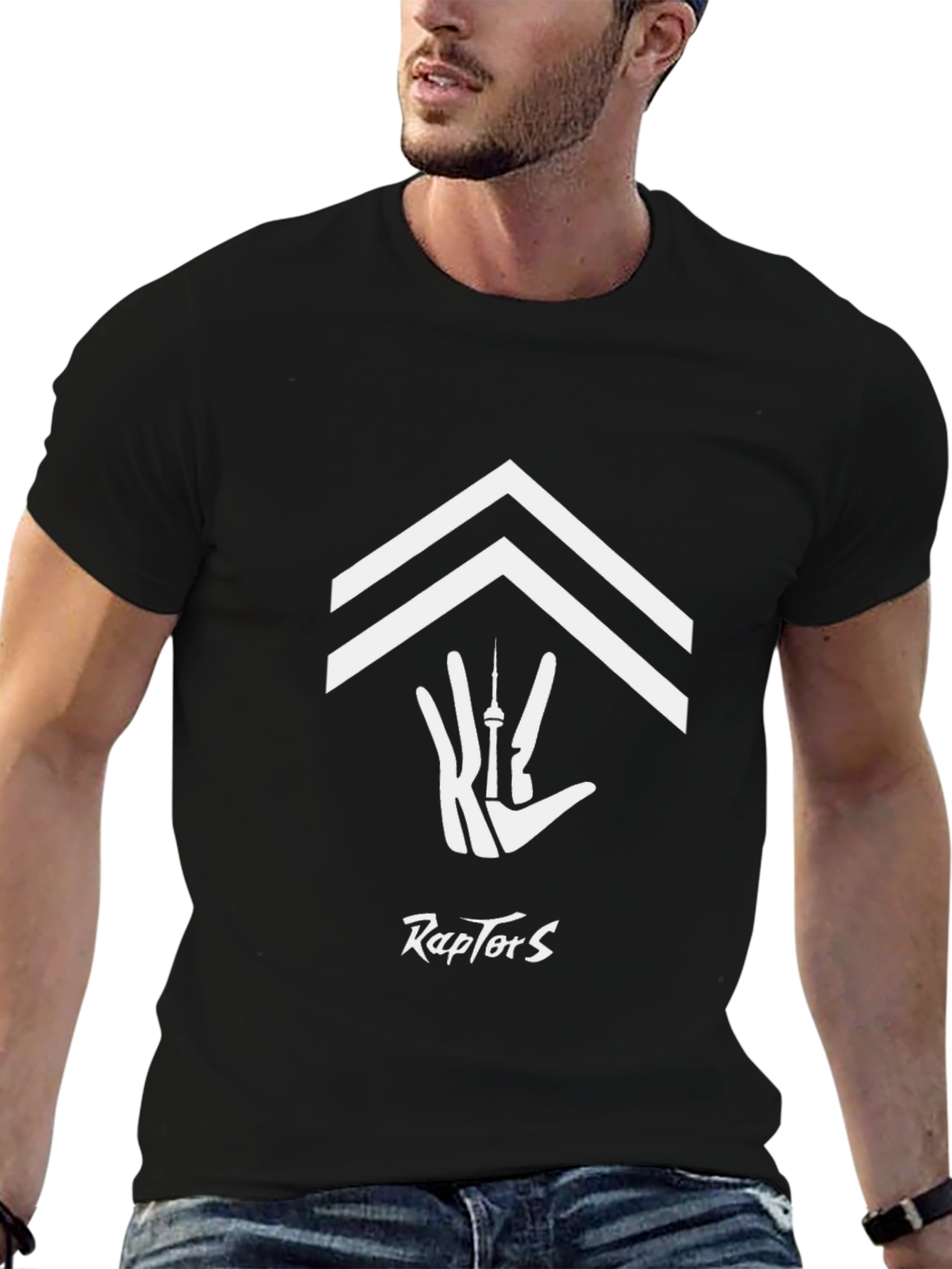 Toronto Raptors Hand Sign Black T-Shirt
