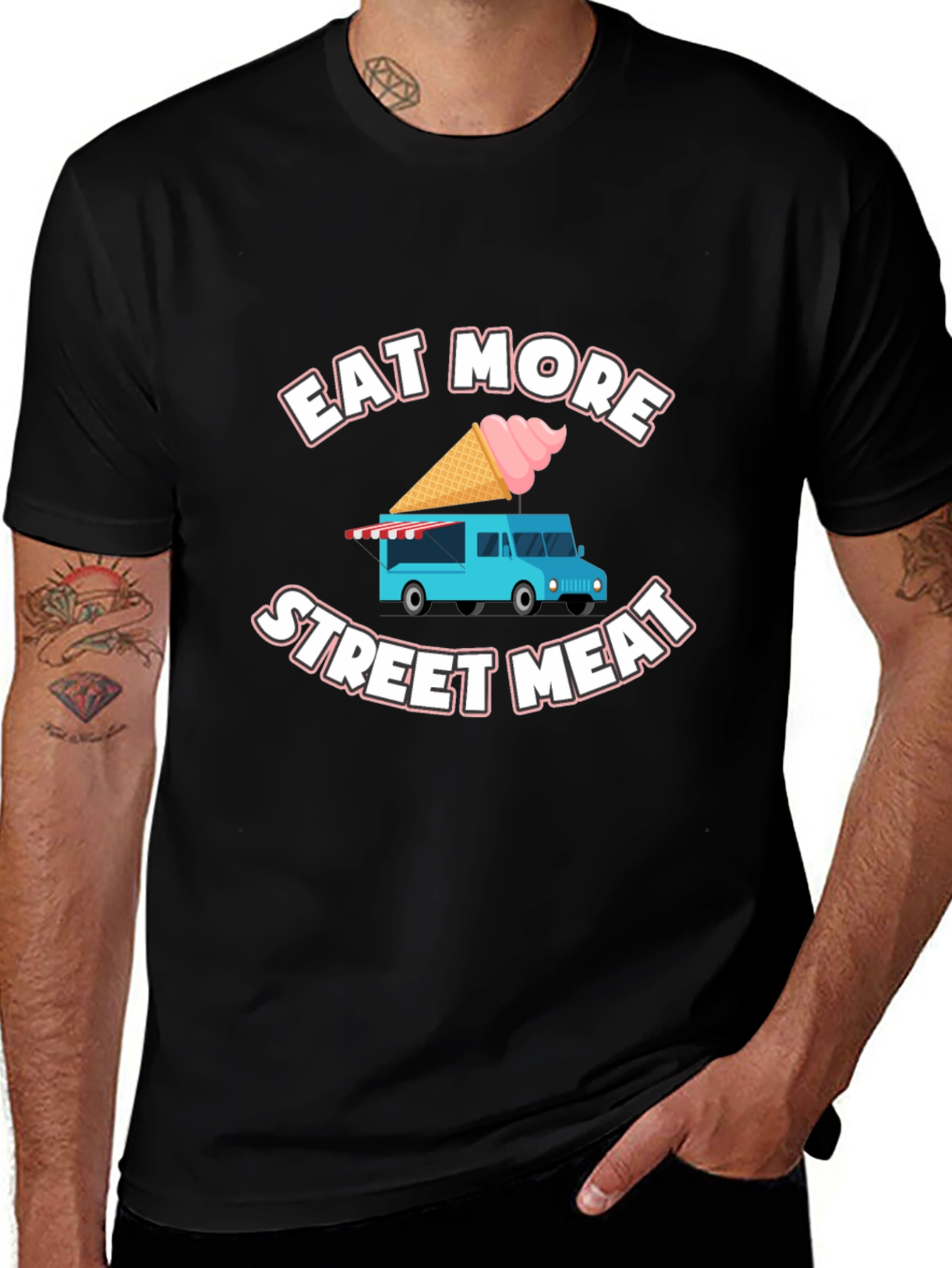 Eat More Street Meat T-Shirt Food Truck Tee