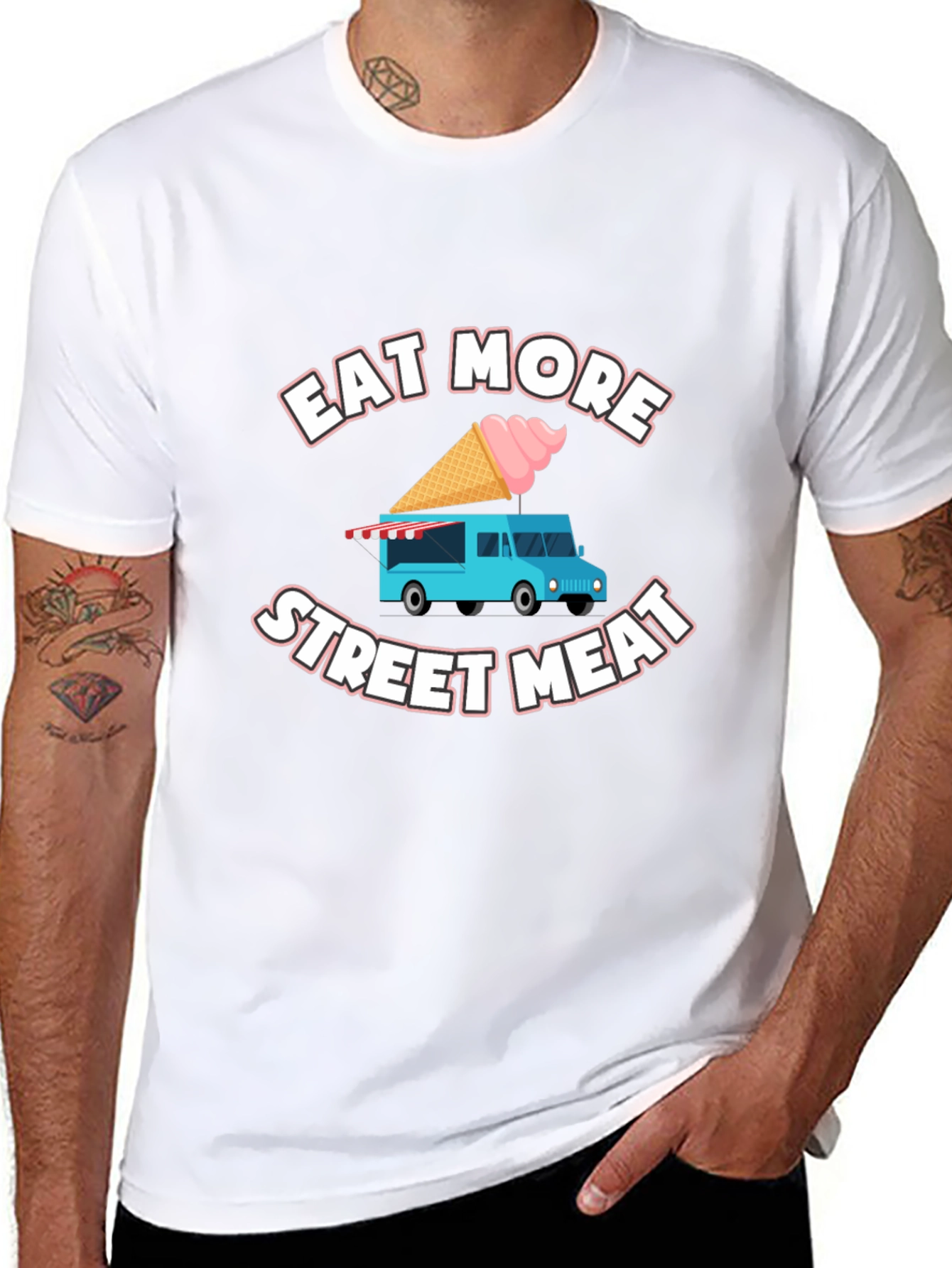 Eat More Street Meat T-Shirt Food Truck Tee