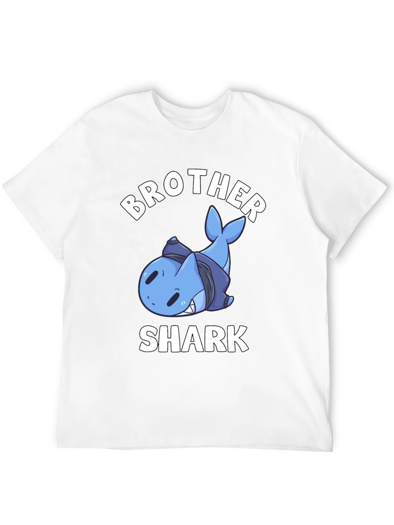 Brother Shark T-Shirt - Funny Cartoon Shark Tee