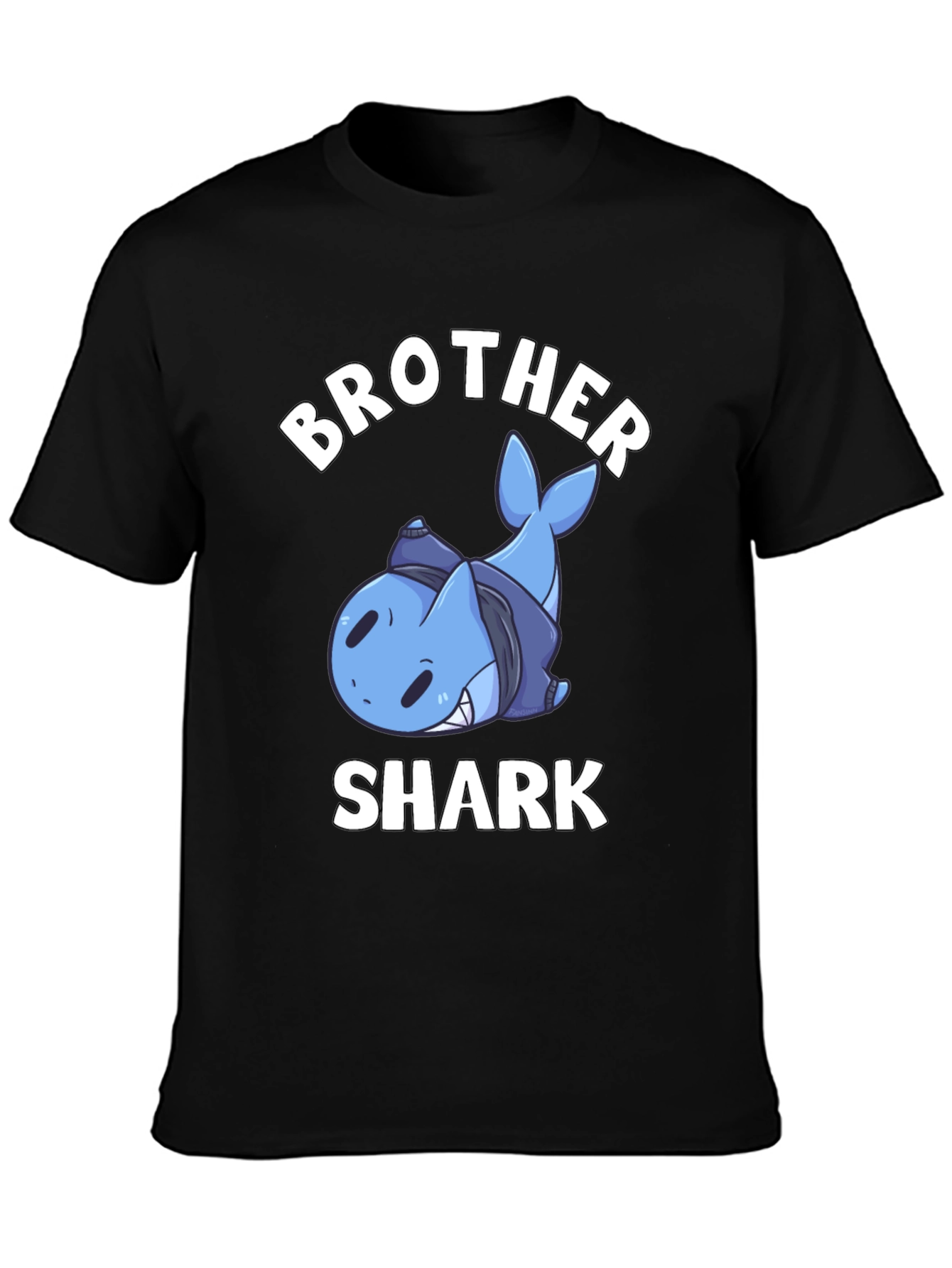 Brother Shark T-Shirt - Funny Cartoon Shark Tee