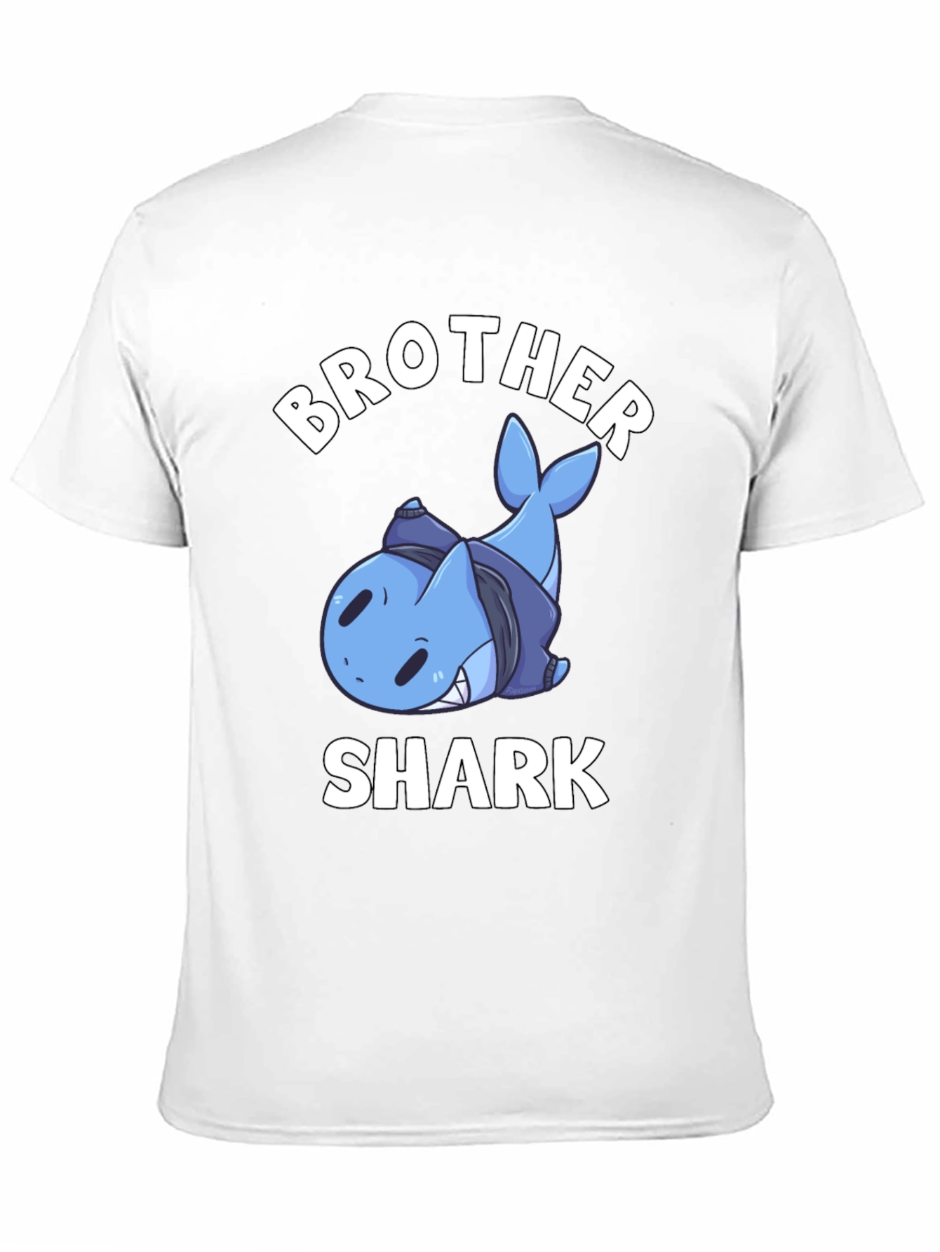 Brother Shark T-Shirt - Funny Cartoon Shark Tee