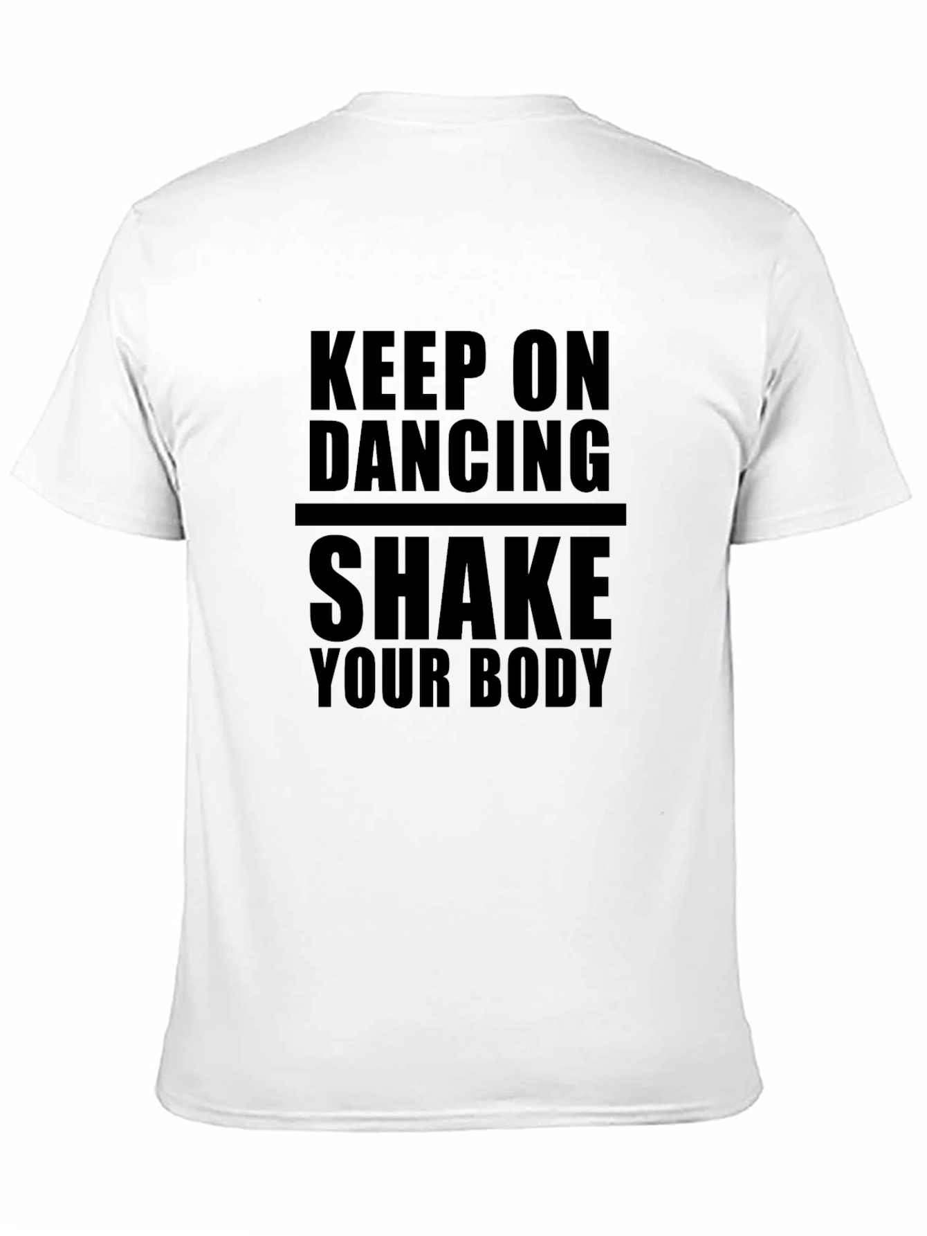 Keep On Dancing Black Graphic Tee Shirt