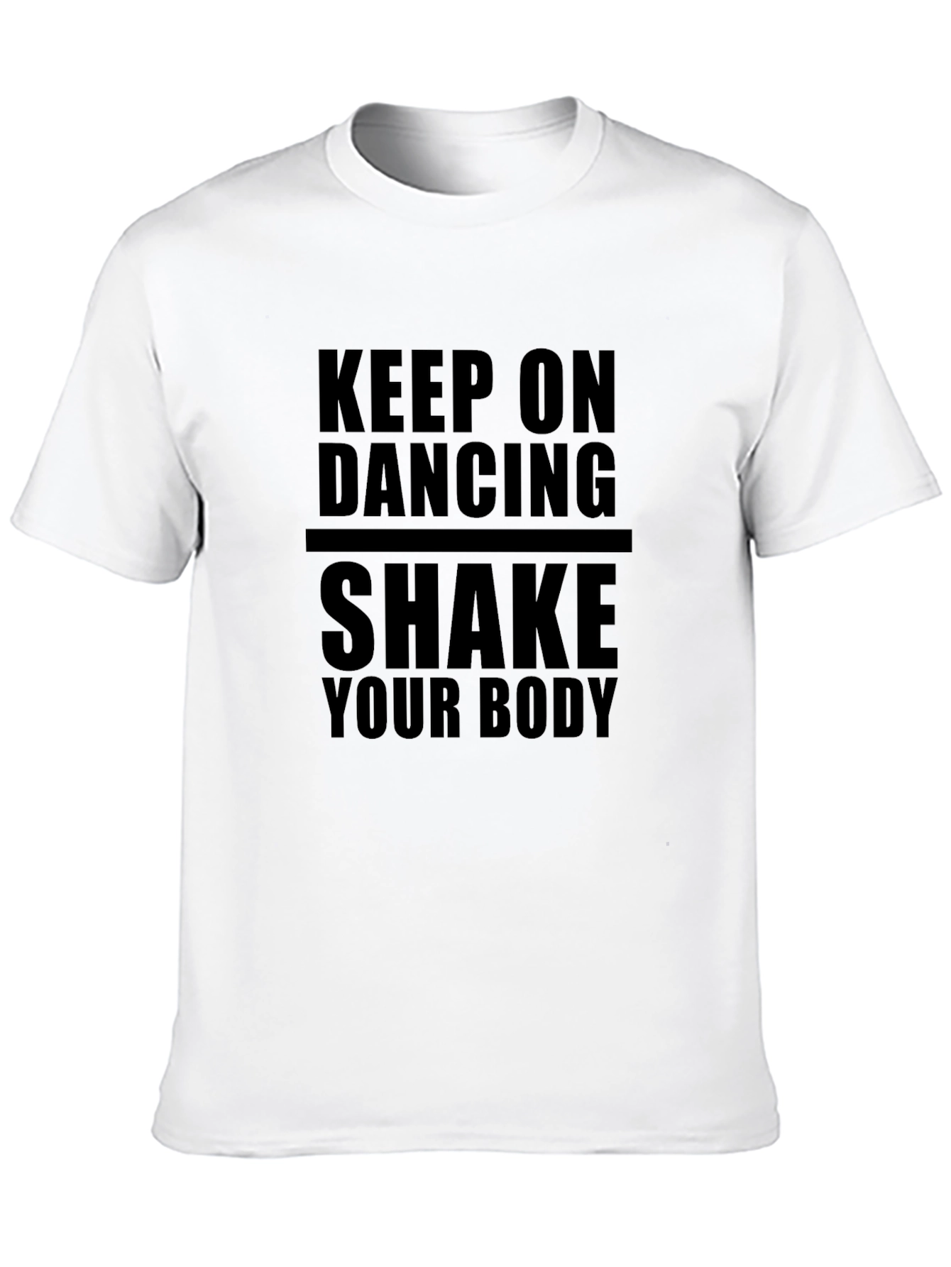 Keep On Dancing Black Graphic Tee Shirt