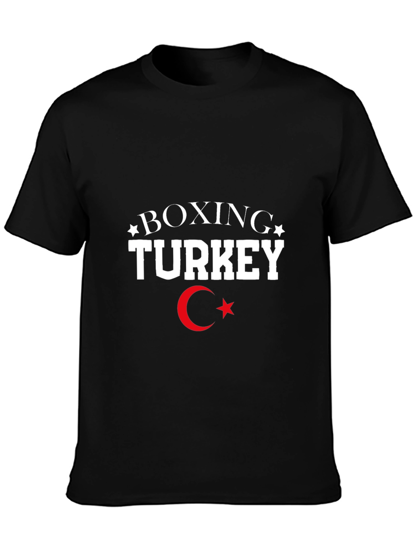 Boxing Turkey T-Shirt - Black Cotton Tee