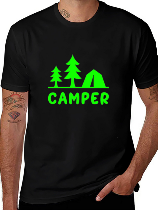 Camper Graphic T-Shirt - Nature & Outdoors Adventure Tee