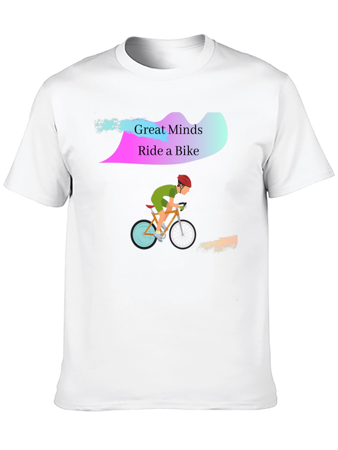 Great Minds Ride a Bike Graphic T-Shirt