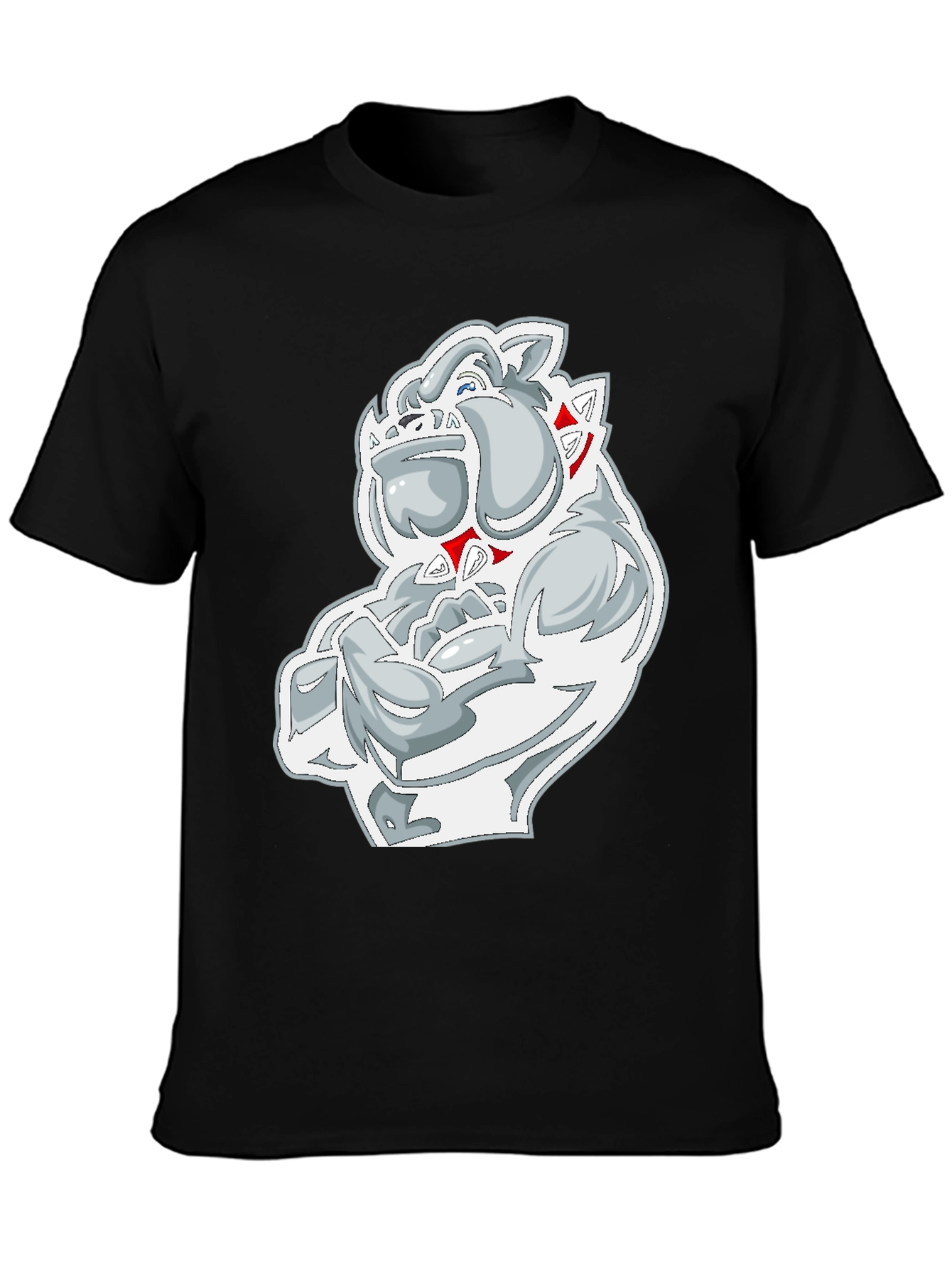 Bulldog Graphic Black T-Shirt