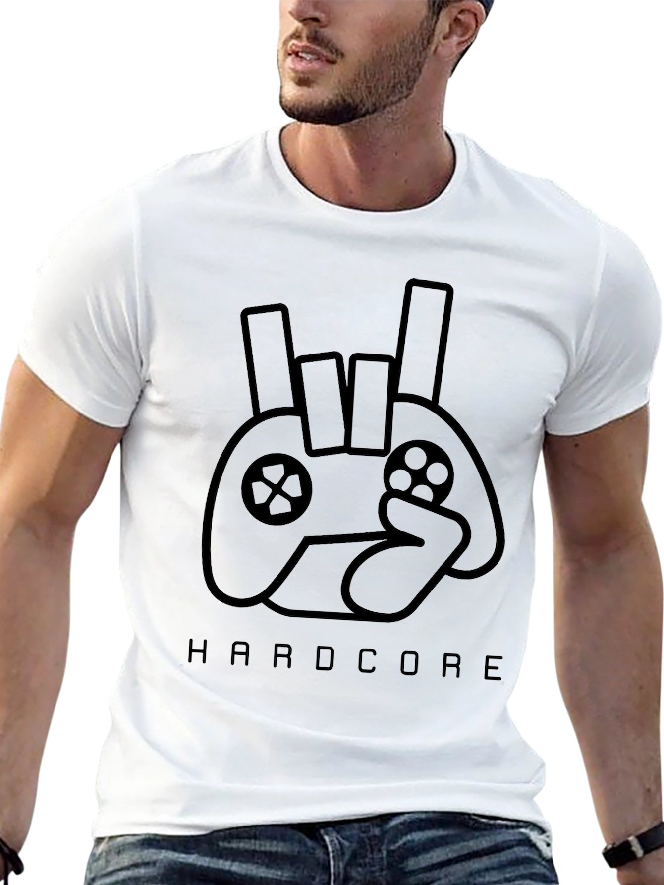 Hardcore Gamer Black T-Shirt
