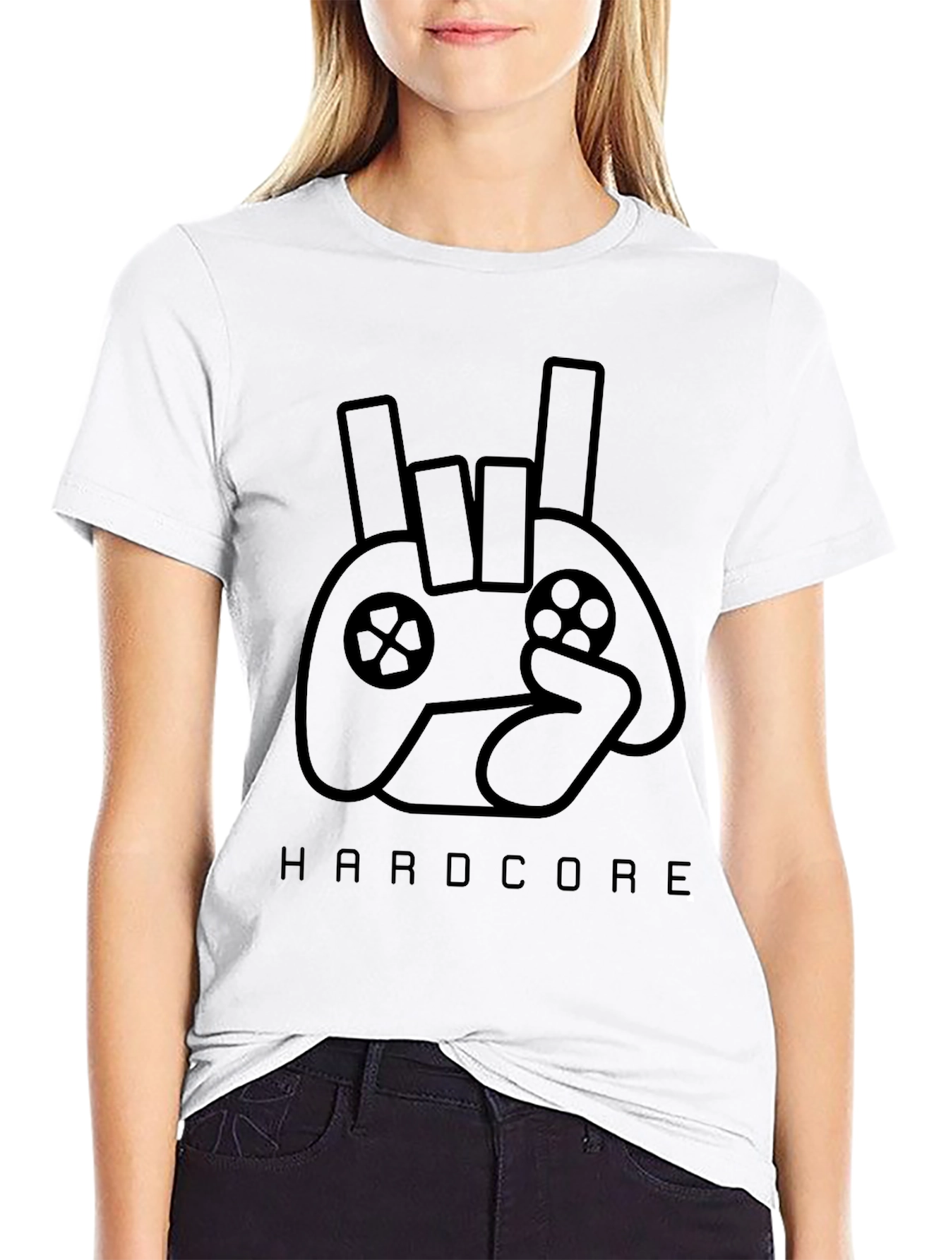 Hardcore Gamer Black T-Shirt