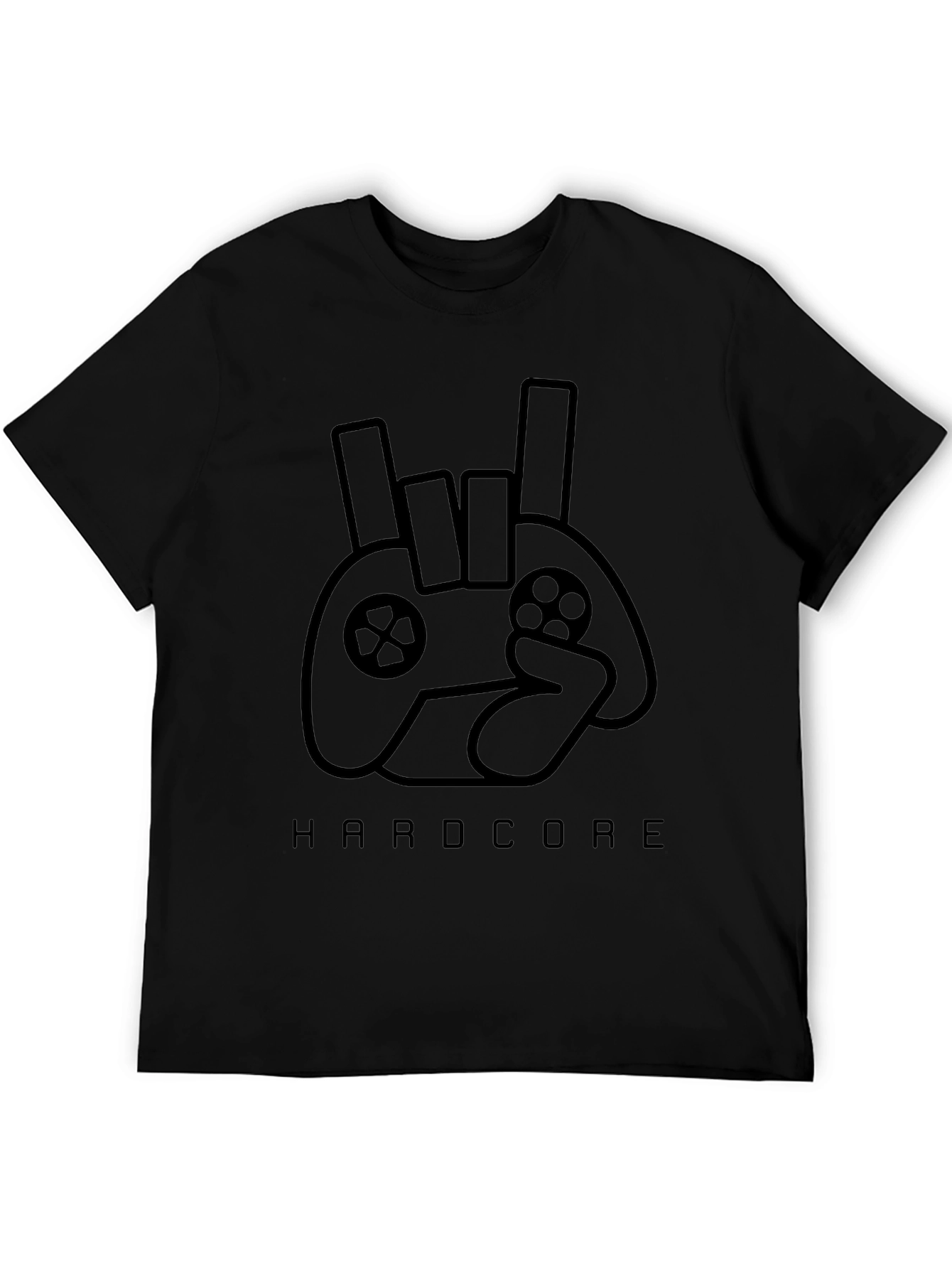 Hardcore Gamer Black T-Shirt