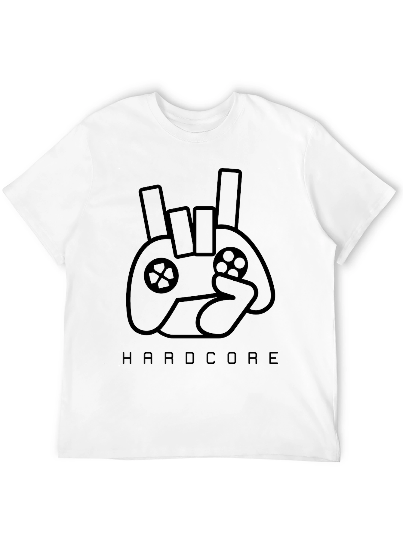 Hardcore Gamer Black T-Shirt