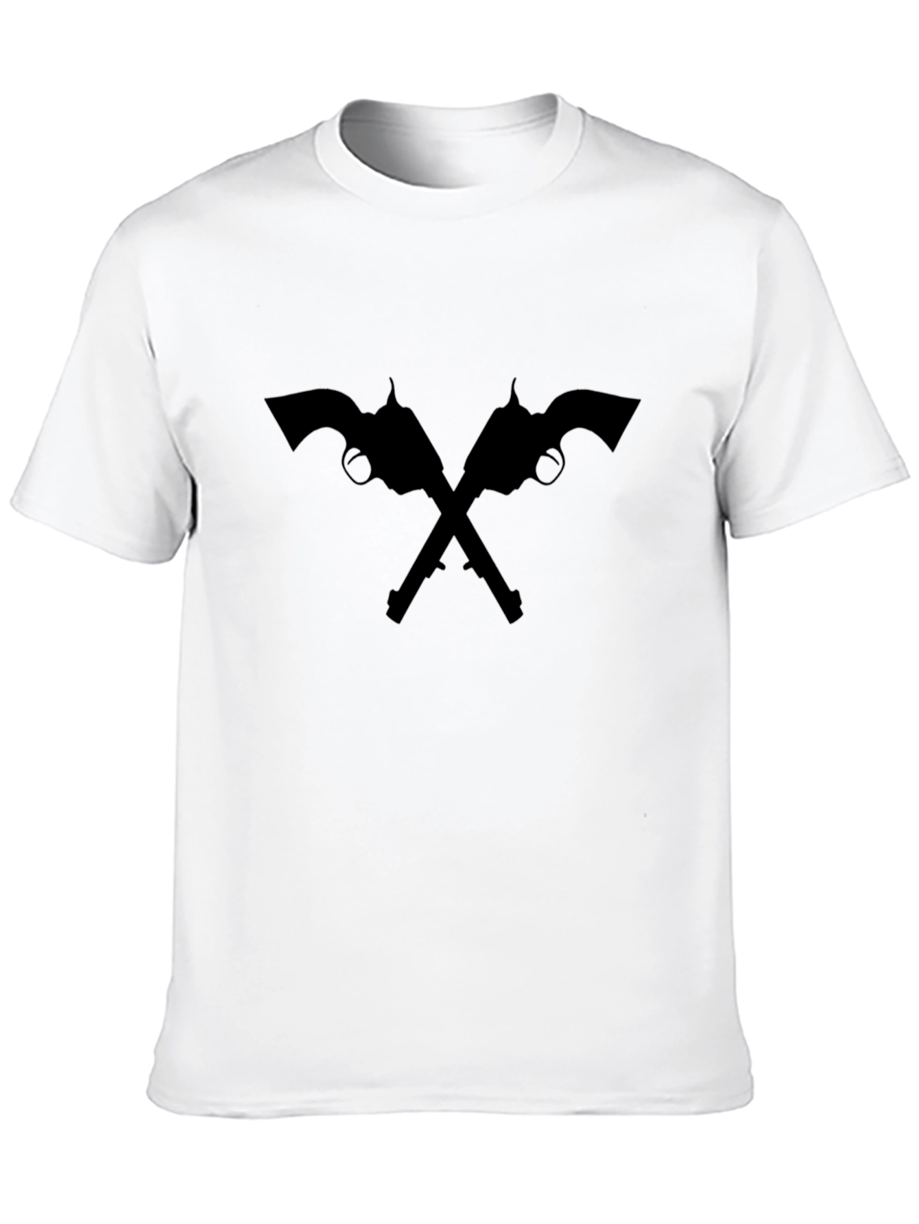 Crossed Revolvers Black Graphic Tee