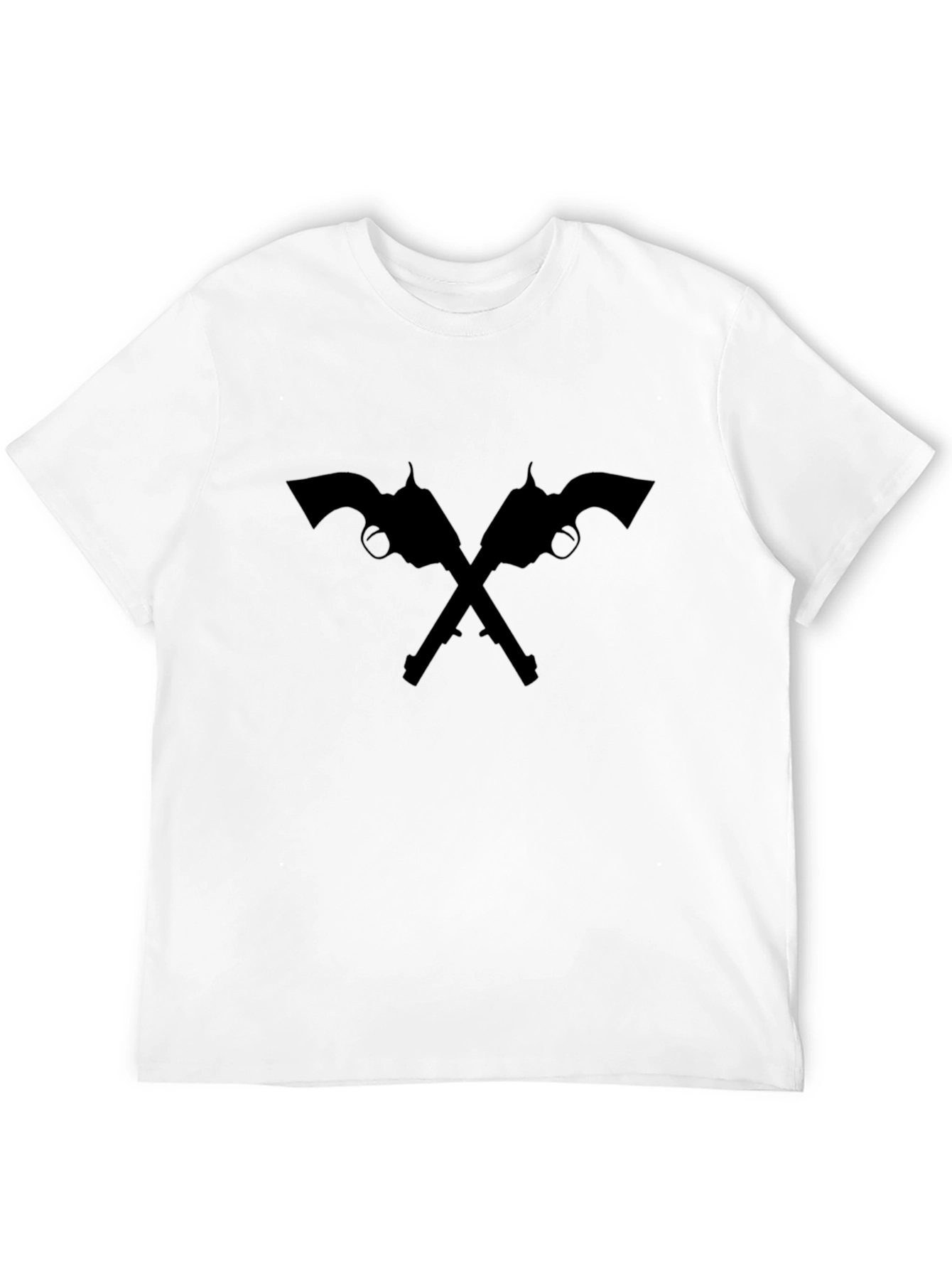 Crossed Revolvers Black Graphic Tee