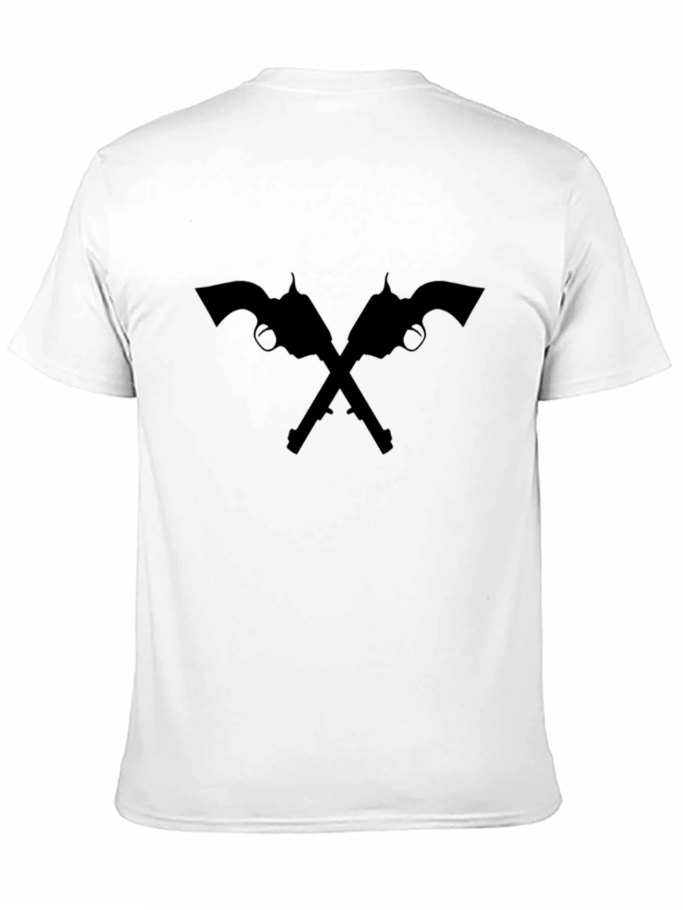 Crossed Revolvers Black Graphic Tee