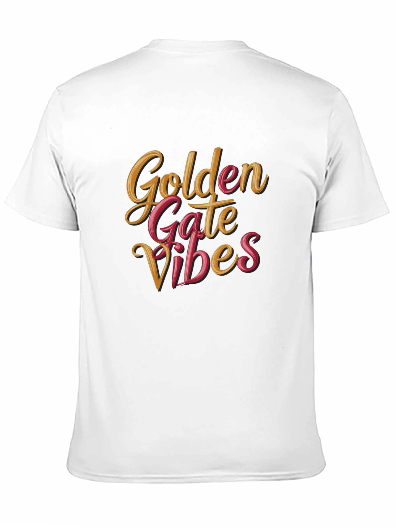 Golden Gate Vibes Black T-Shirt