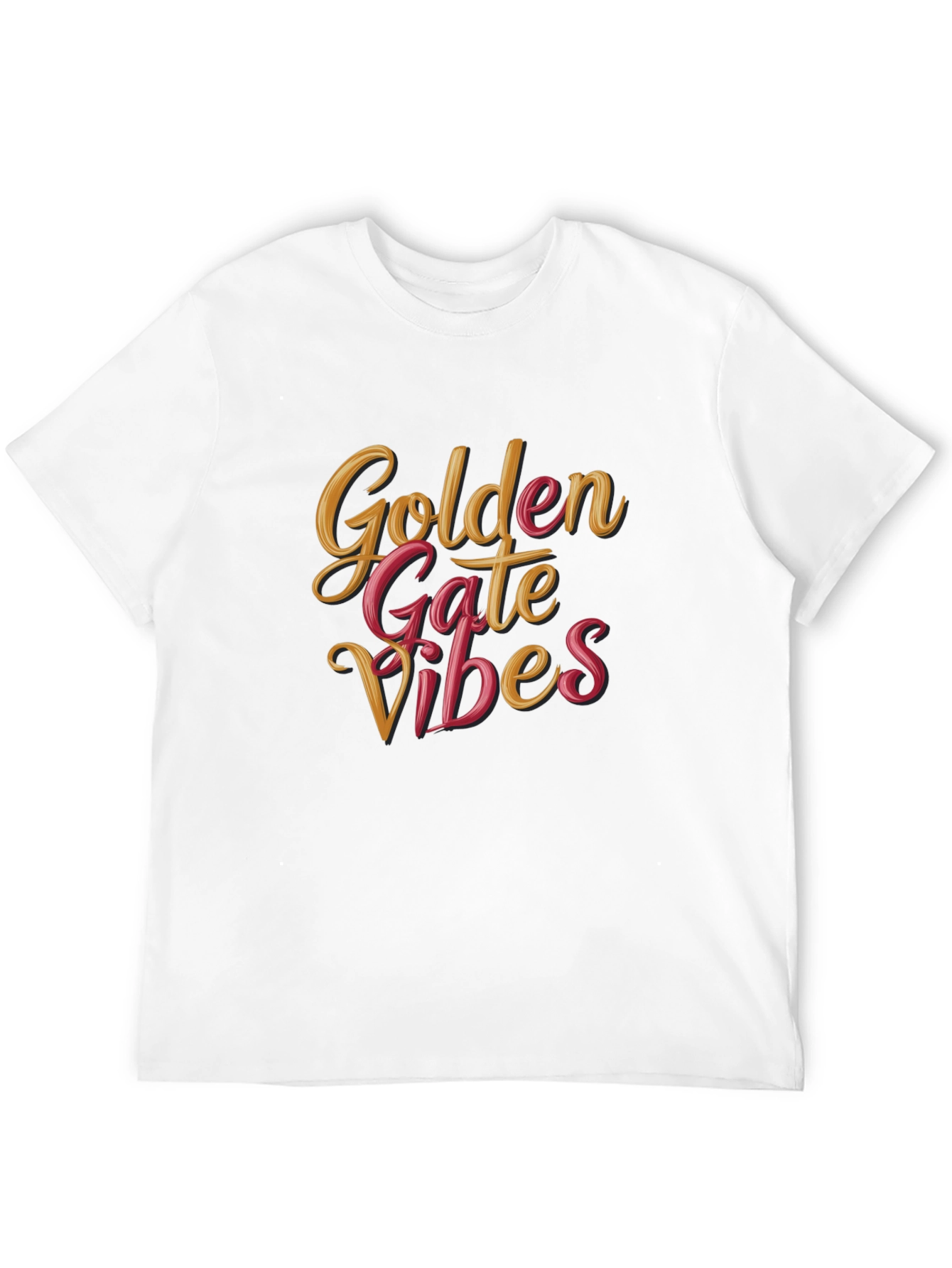 Golden Gate Vibes Black T-Shirt