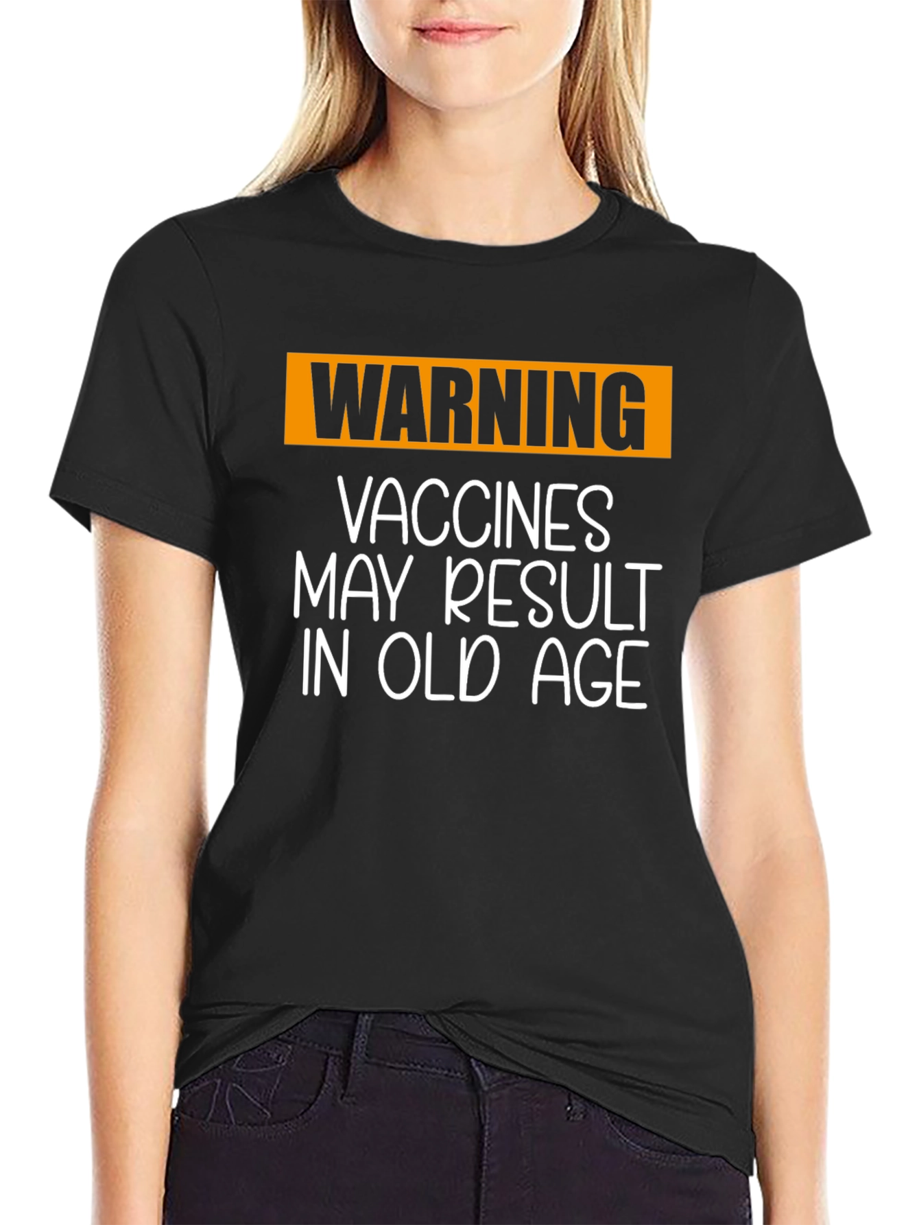 Funny Vaccine T-Shirt: Vaccines May Result in Old Age