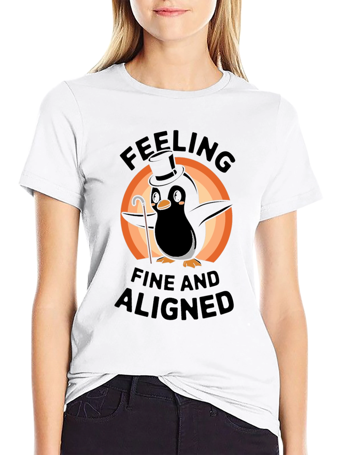 Feeling Fine Penguin T-Shirt