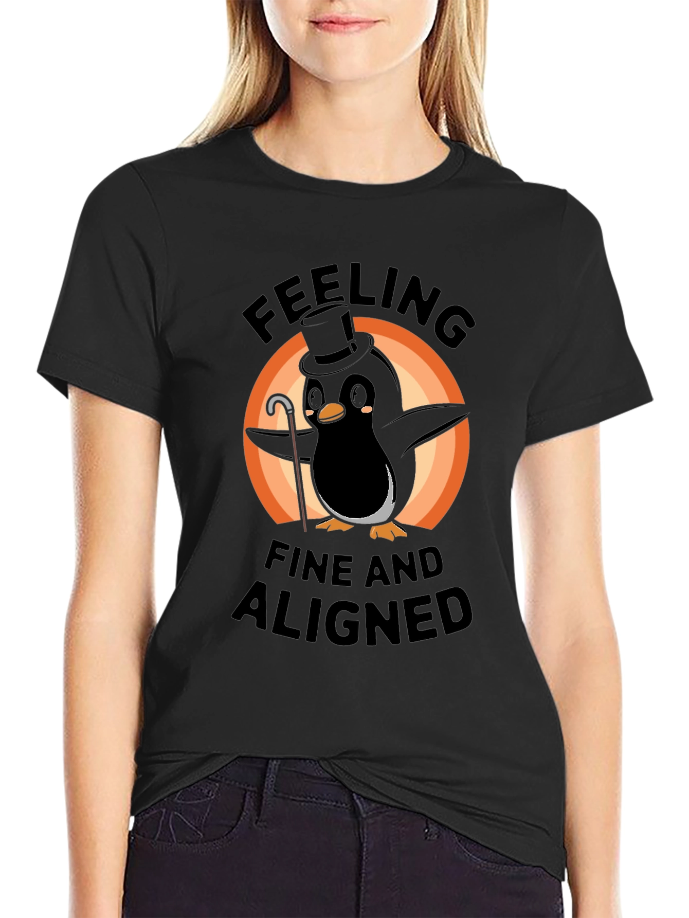 Feeling Fine Penguin T-Shirt