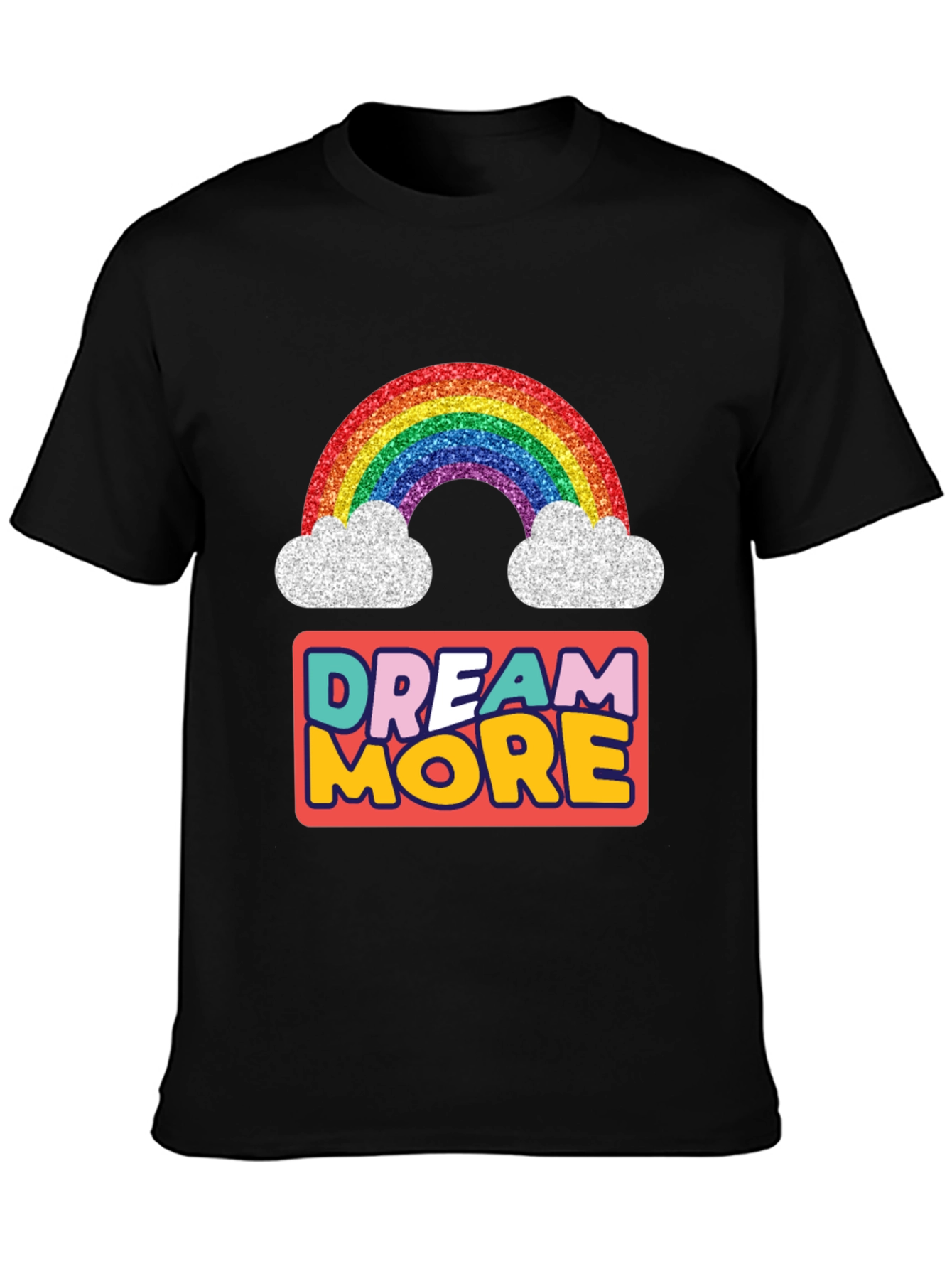 Dream More Rainbow Graphic T-Shirt