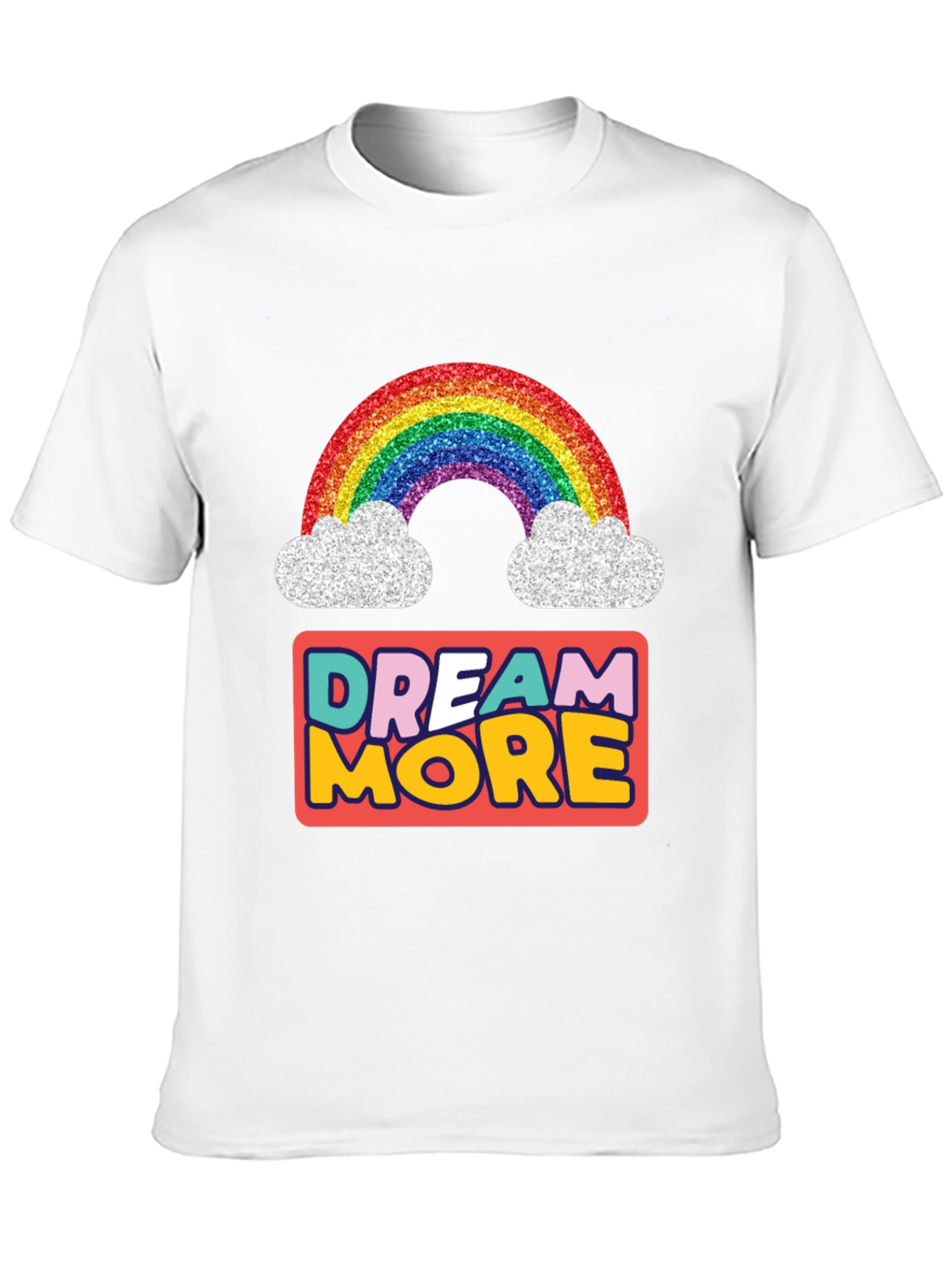 Dream More Rainbow Graphic T-Shirt