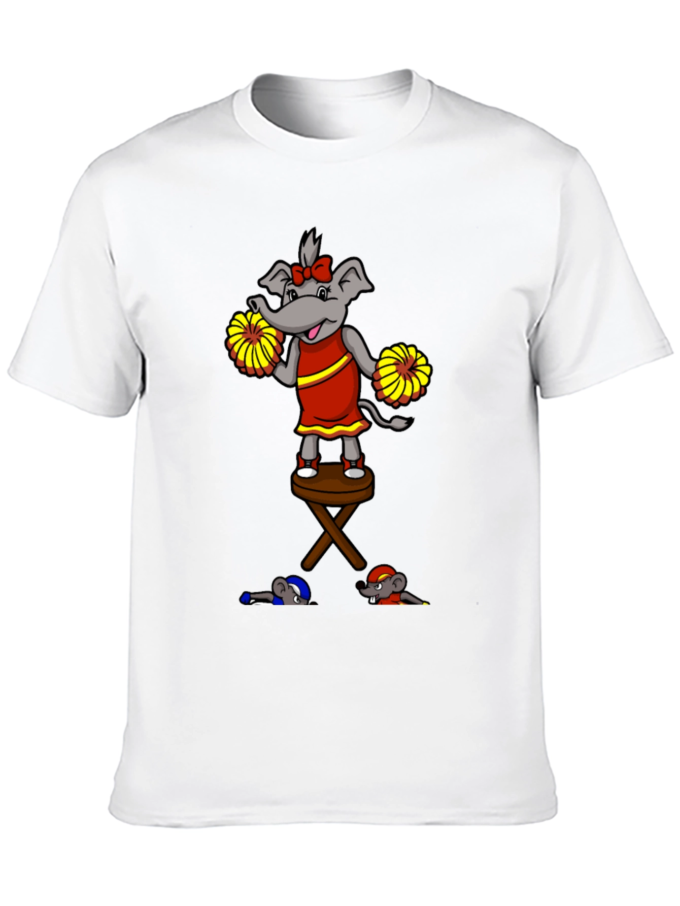 Funny Elephant Cheerleader T-Shirt