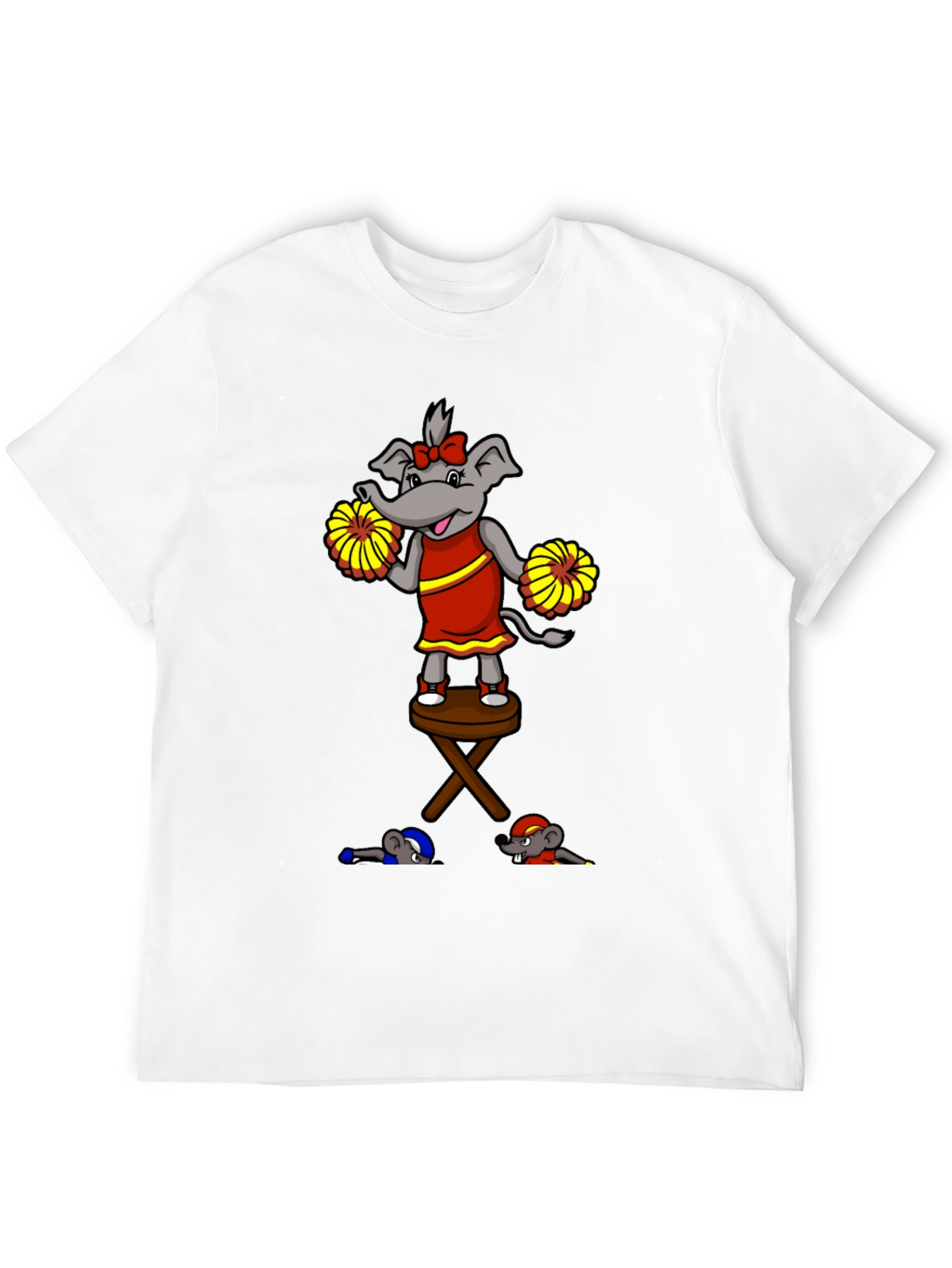 Funny Elephant Cheerleader T-Shirt