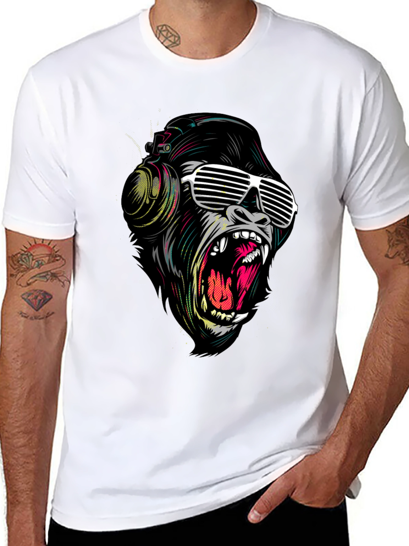 Cool Gorilla Graphic Tee - Black T-Shirt