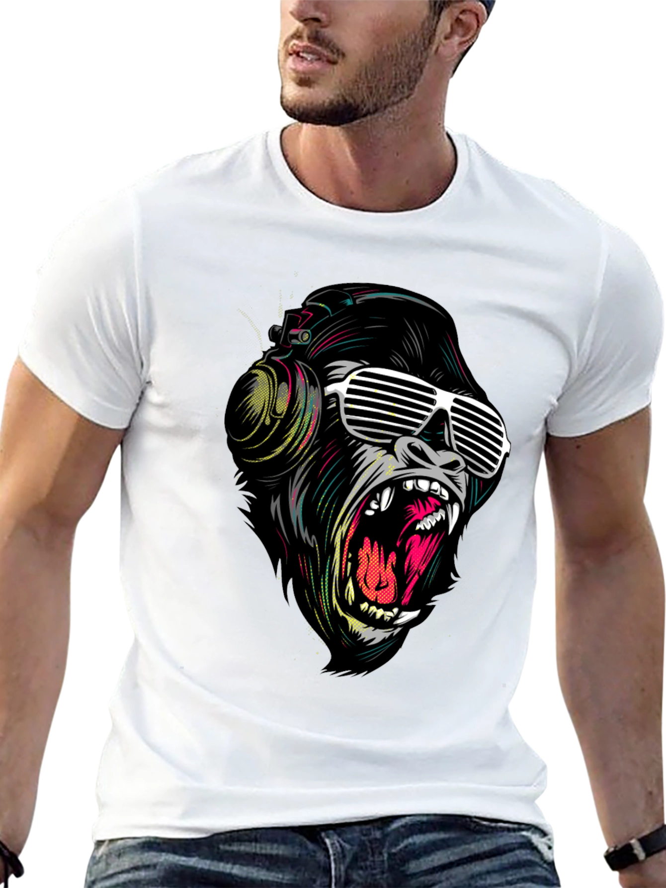 Cool Gorilla Graphic Tee - Black T-Shirt