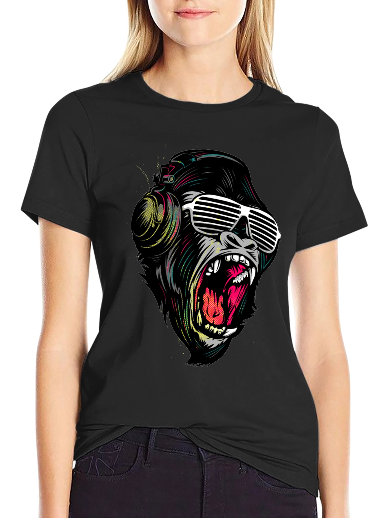 Cool Gorilla Graphic Tee - Black T-Shirt