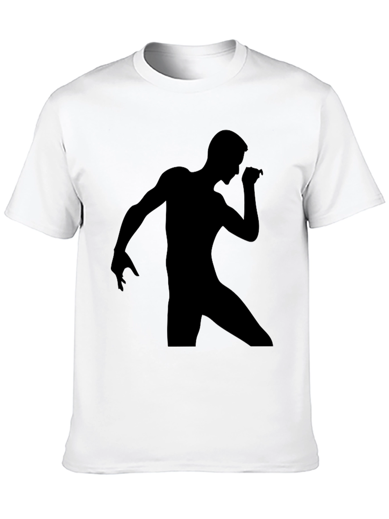 Mens Black Graphic Tee - Dancing Silhouette