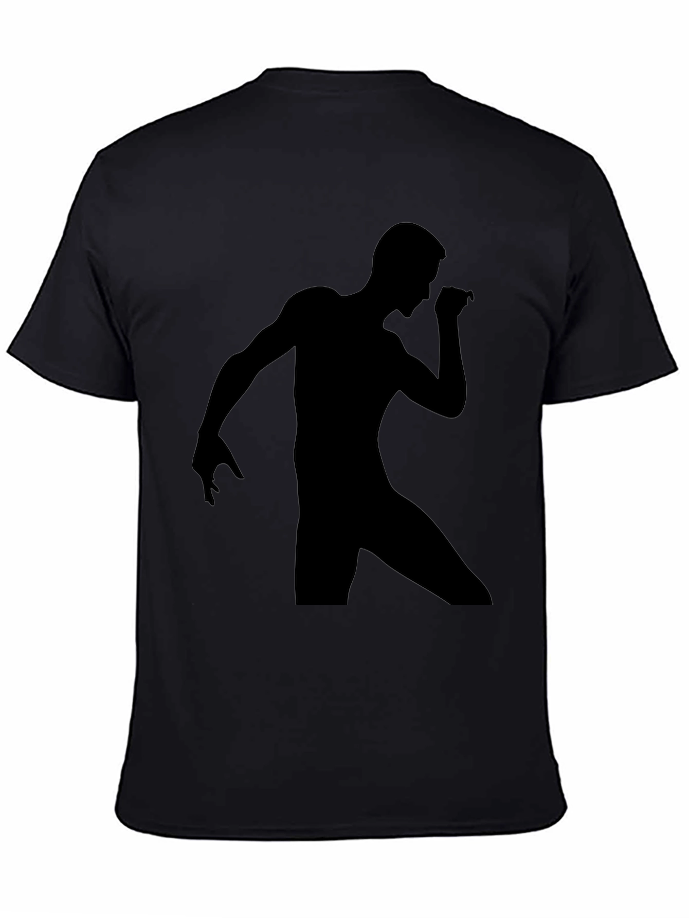 Mens Black Graphic Tee - Dancing Silhouette
