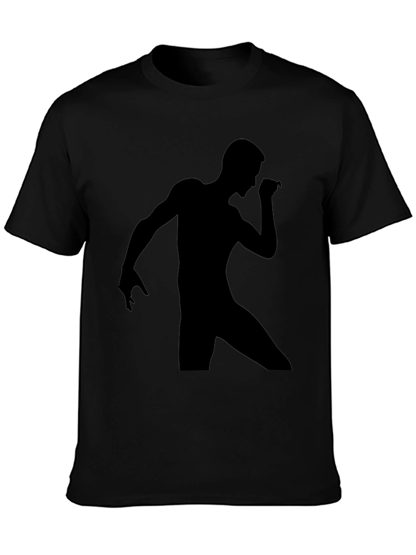 Mens Black Graphic Tee - Dancing Silhouette