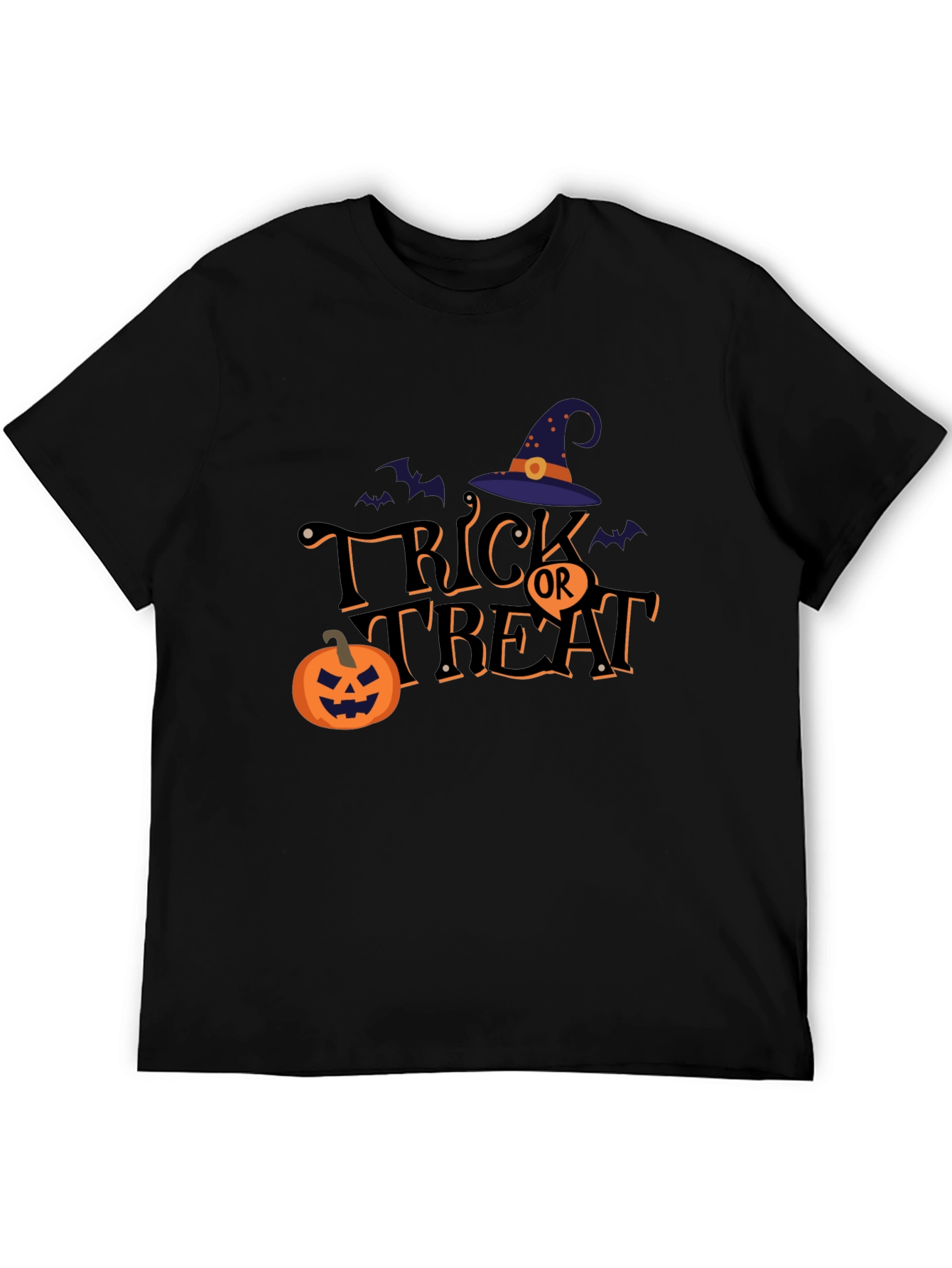 Halloween Trick or Treat Graphic Tee Shirt