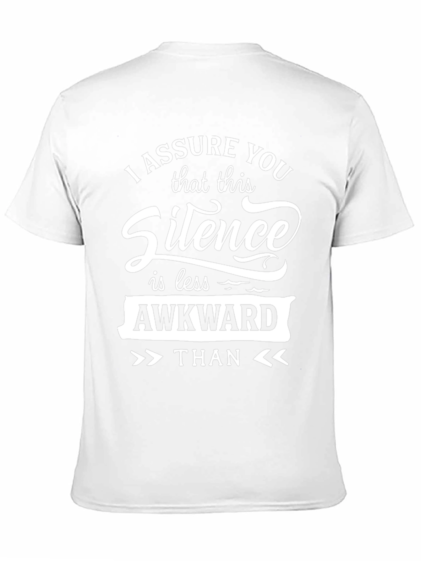 Awkward Silence Graphic Tee - Black Cotton Shirt