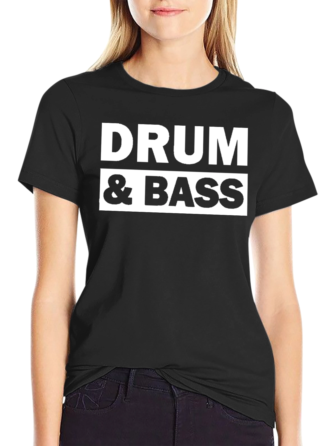 Drum & Bass Black Graphic Tee
