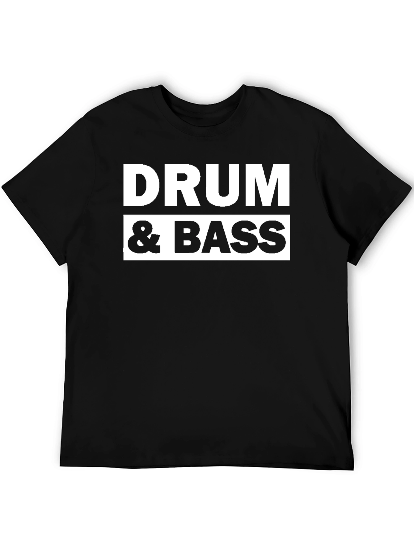 Drum & Bass Black Graphic Tee