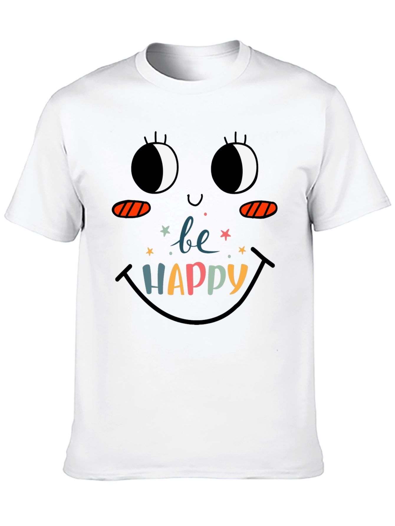 Be Happy Graphic Tee - Fun & Stylish