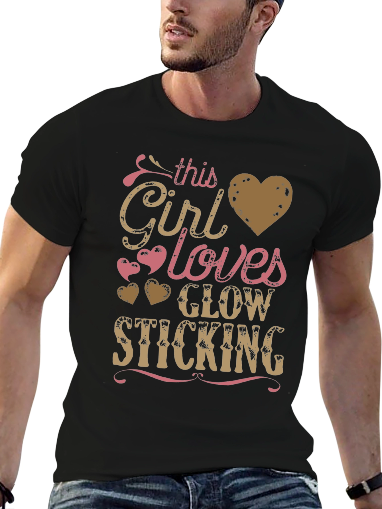 This Girl Loves Glow Sticking Graphic Tee