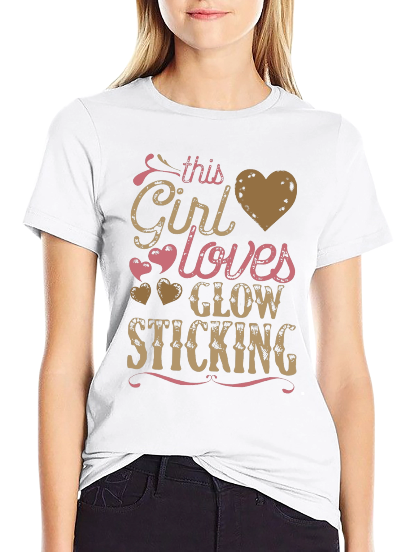 This Girl Loves Glow Sticking Graphic Tee