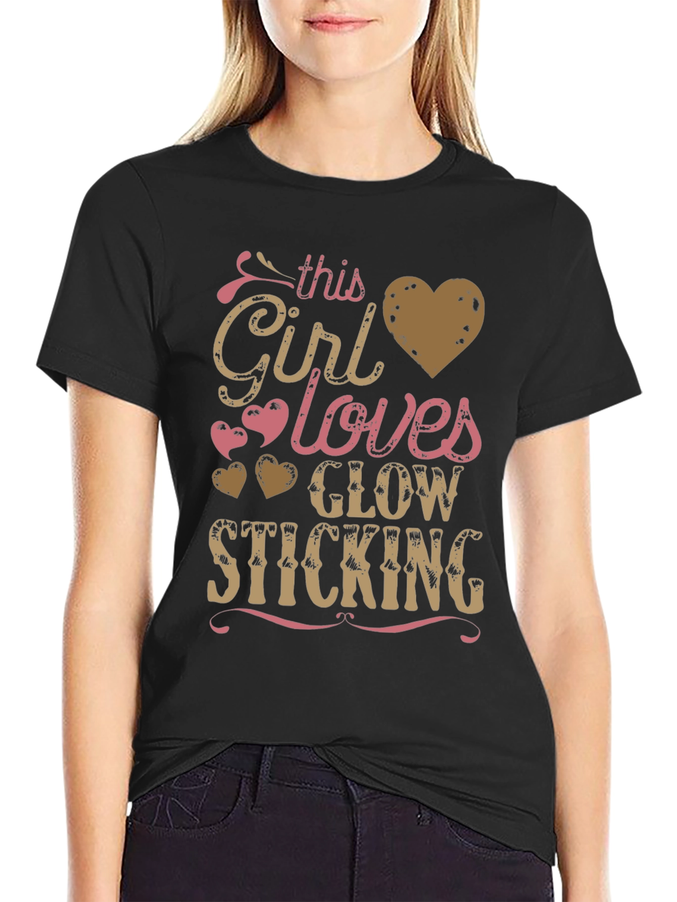 This Girl Loves Glow Sticking Graphic Tee
