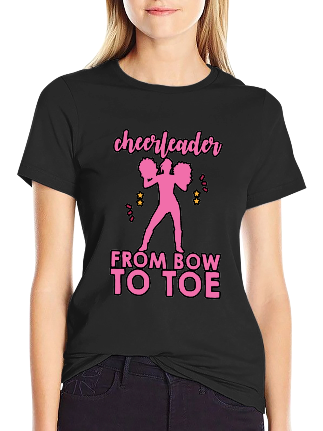Cheerleader From Bow to Toe T-Shirt